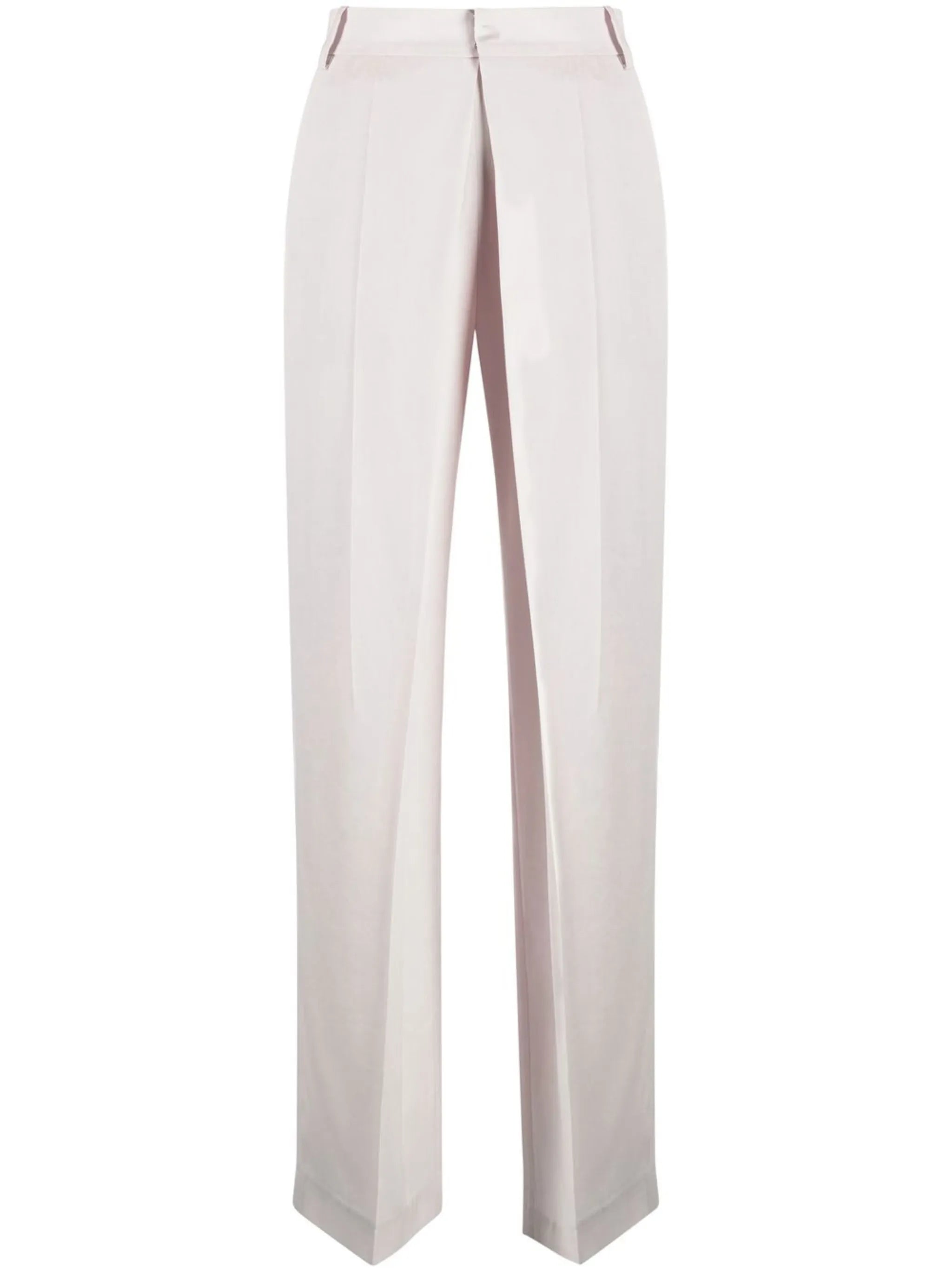high-waisted tailored trousers