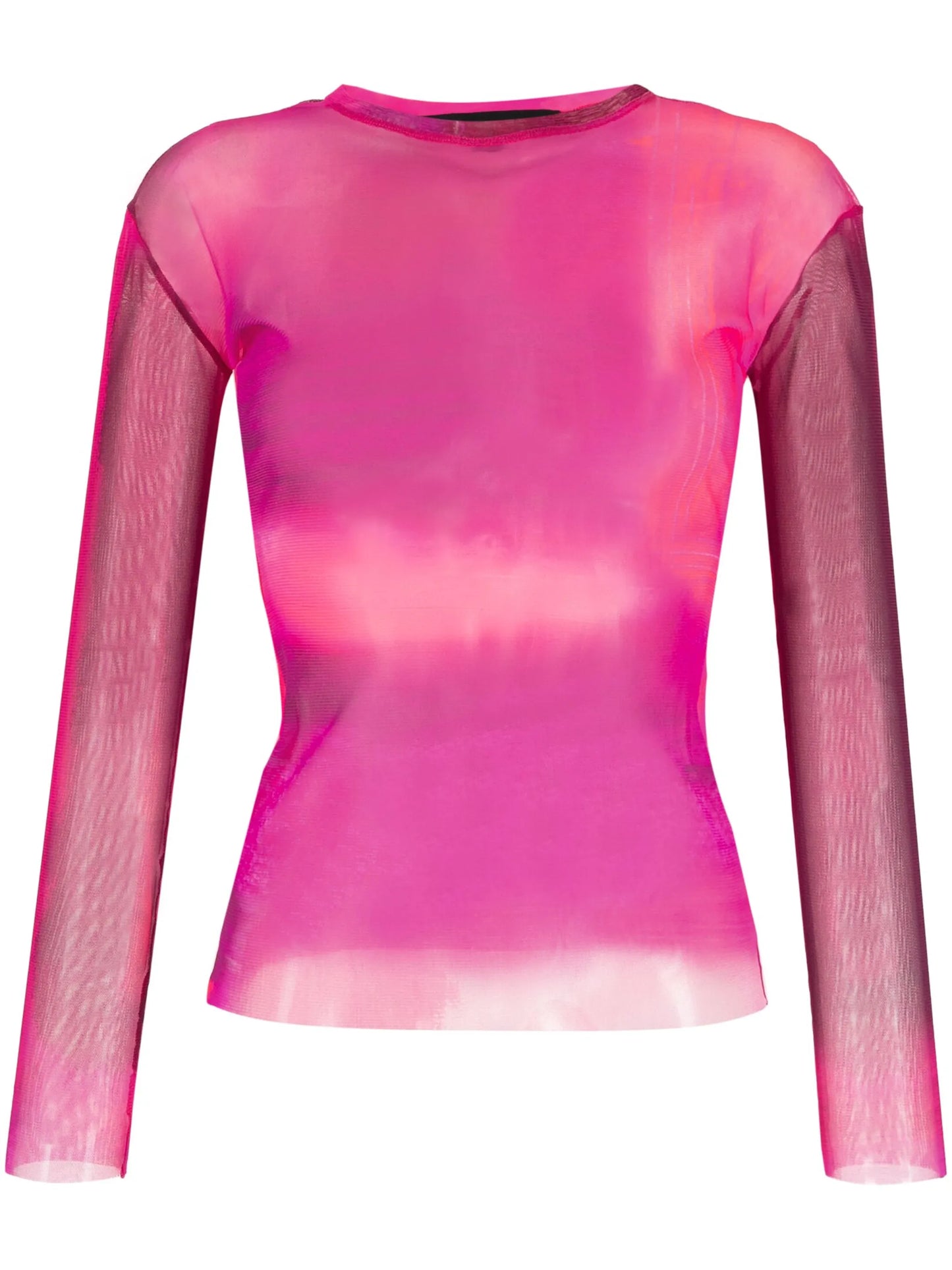 long-sleeved mesh top