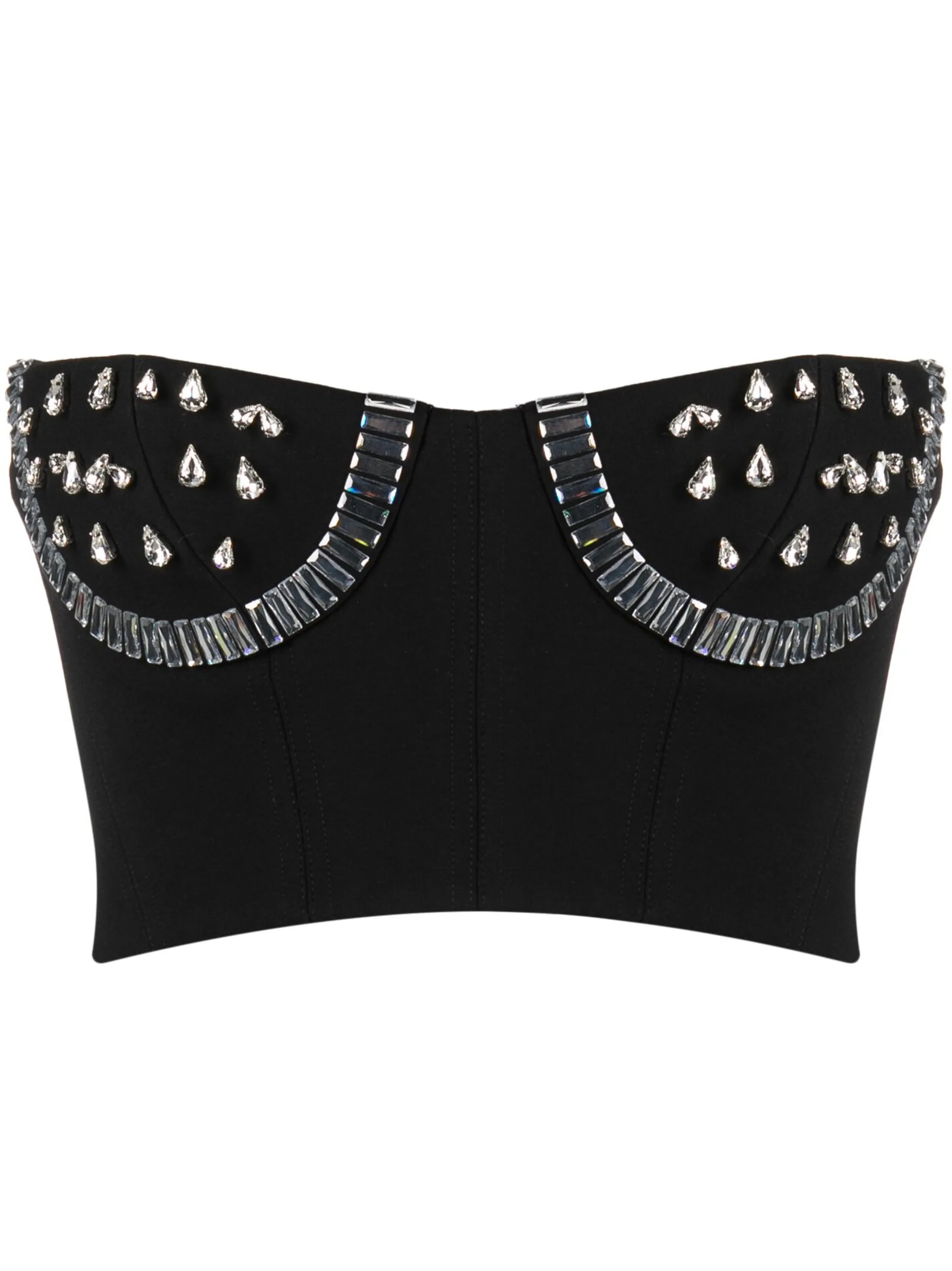 crystal-embellished bustier top