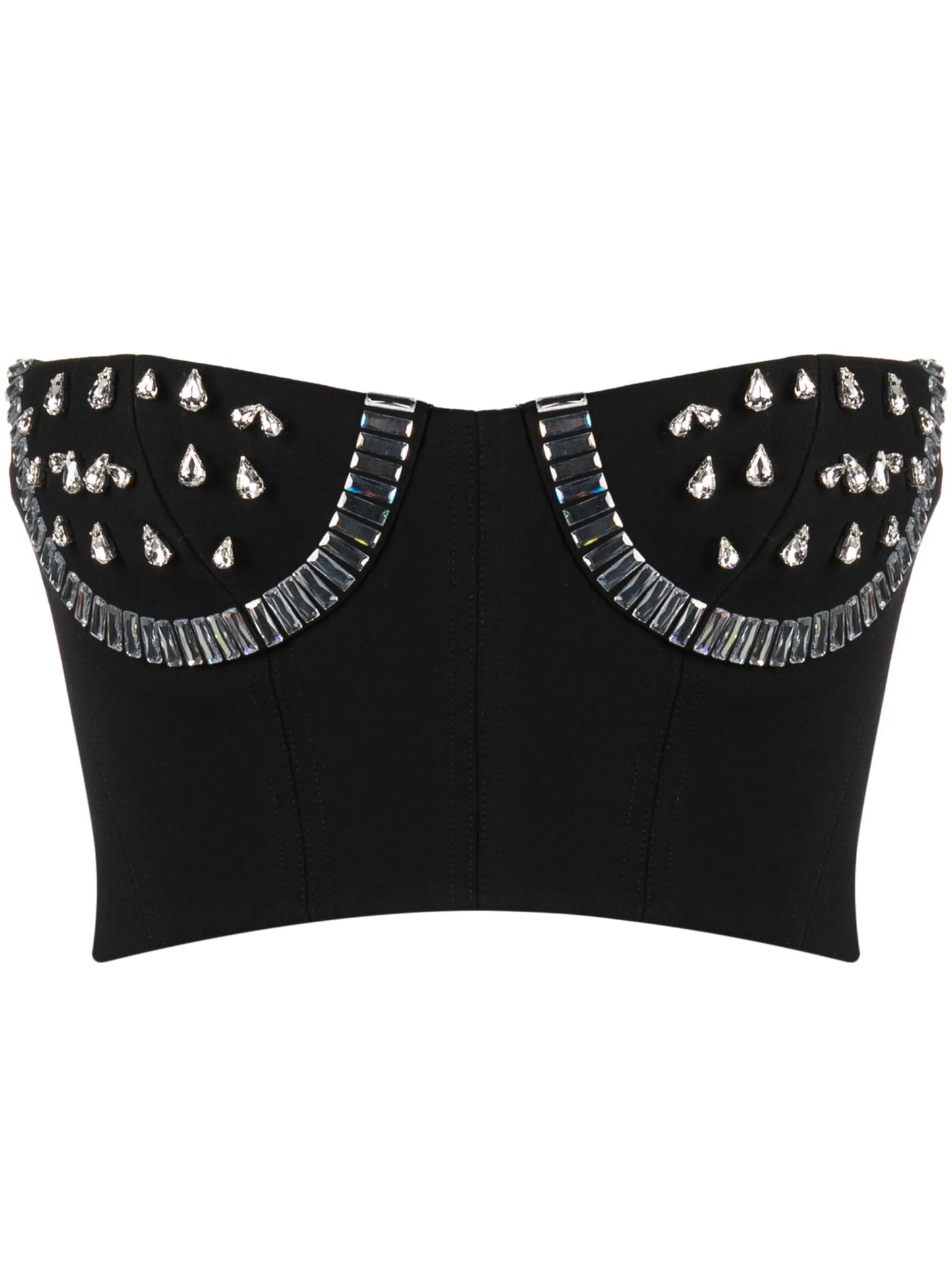 crystal-embellished bustier top