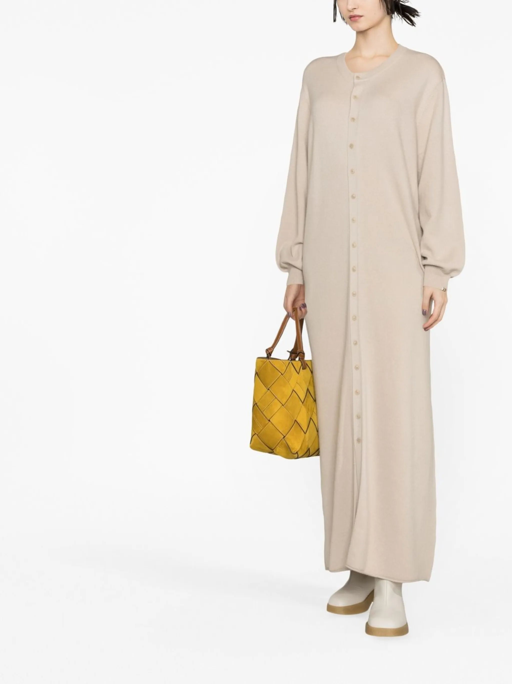 button-up cashmere cardigan