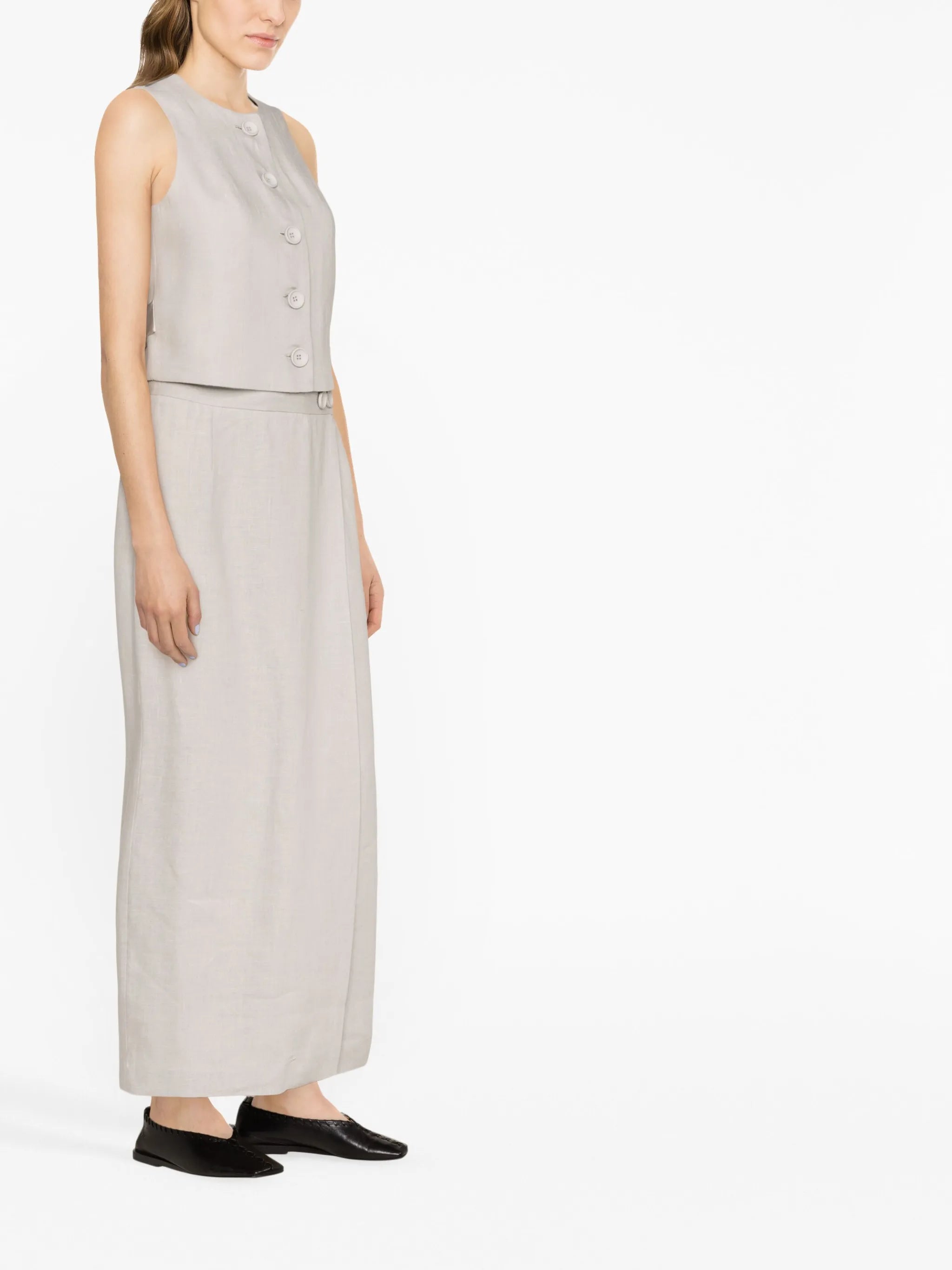 Lili linen maxi skirt