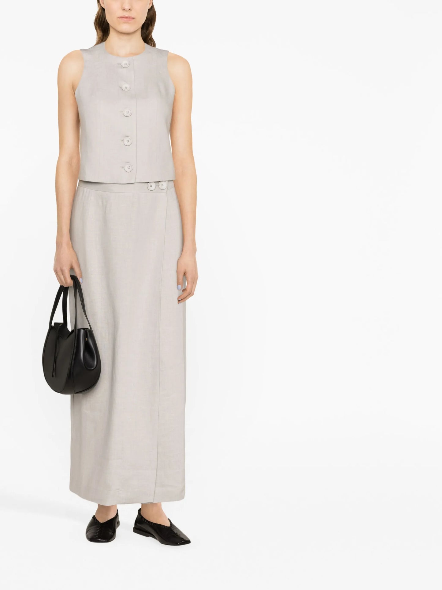 Lili linen maxi skirt
