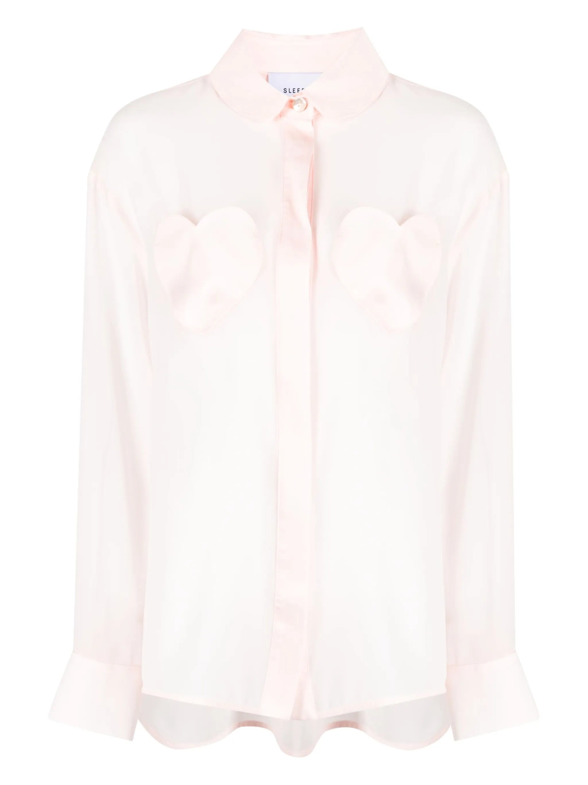 heart-detail pyjama top