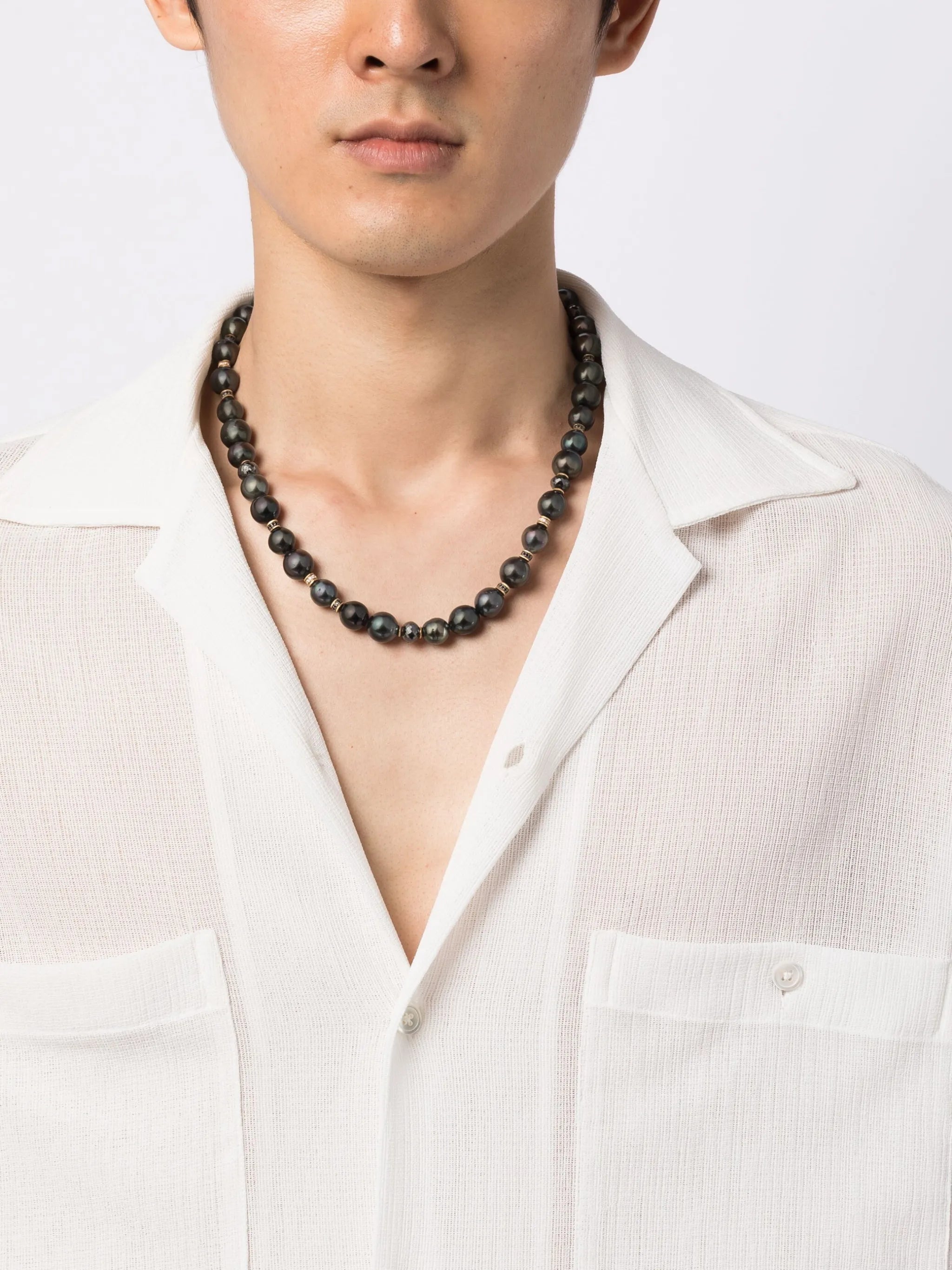 beaded pearl necklace