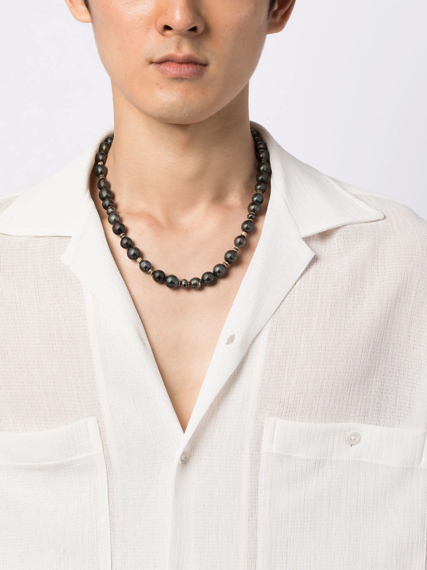 beaded pearl necklace