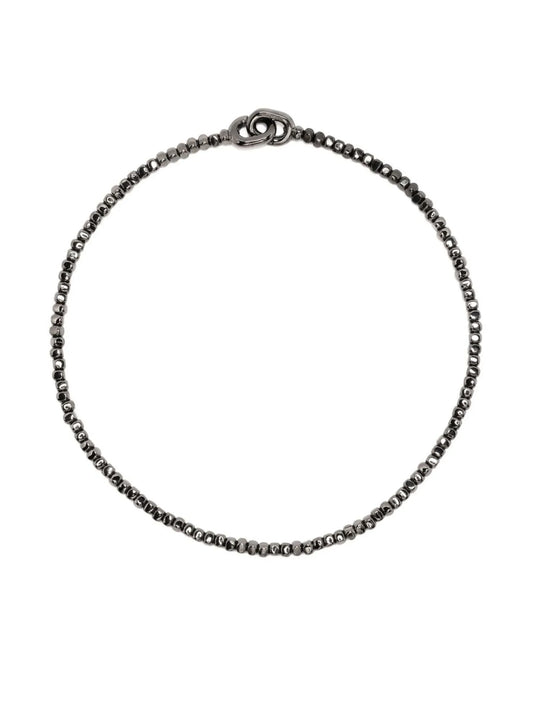 18kt black gold beaded bracelet