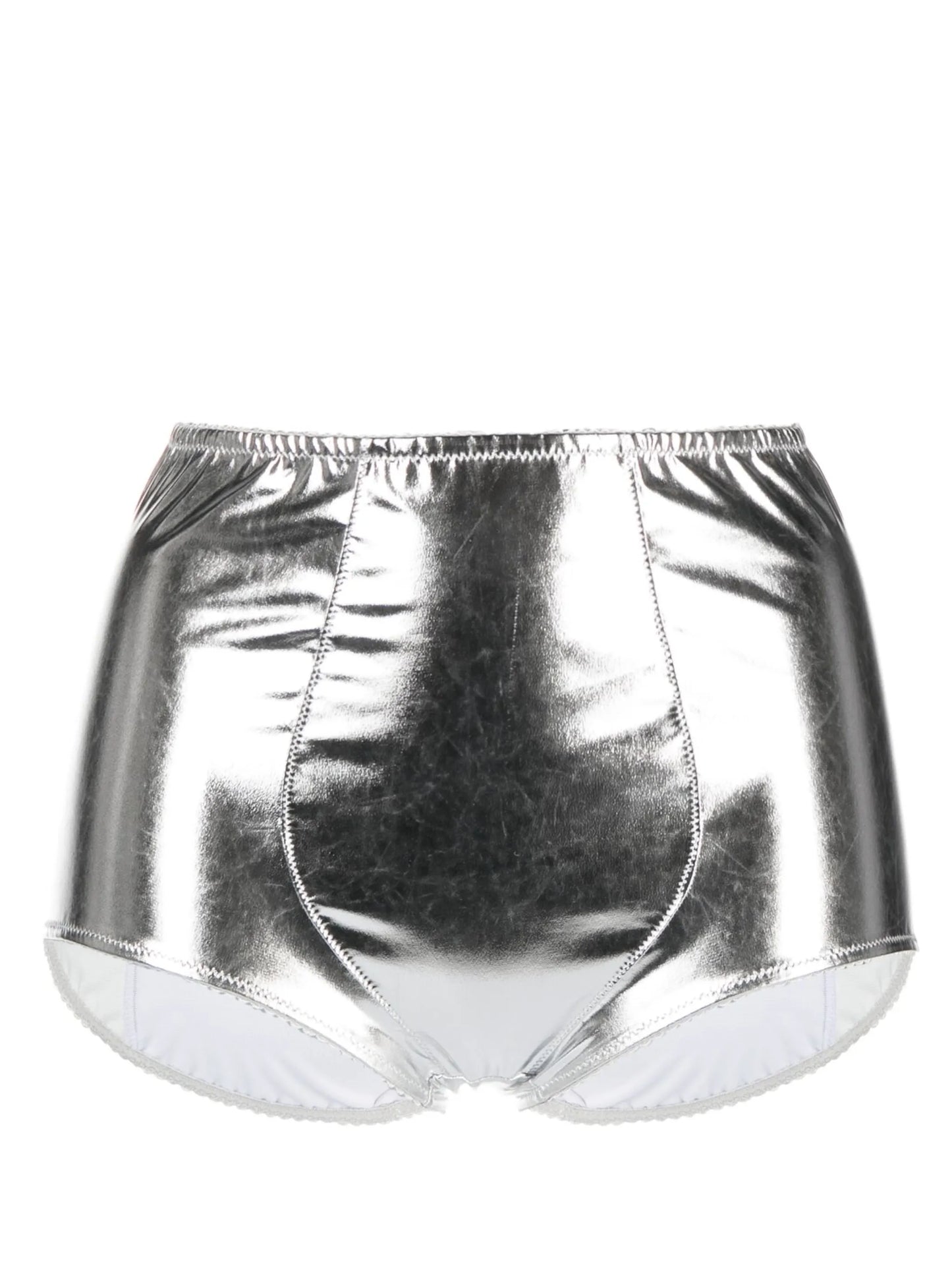 metallic-effect stretch briefs