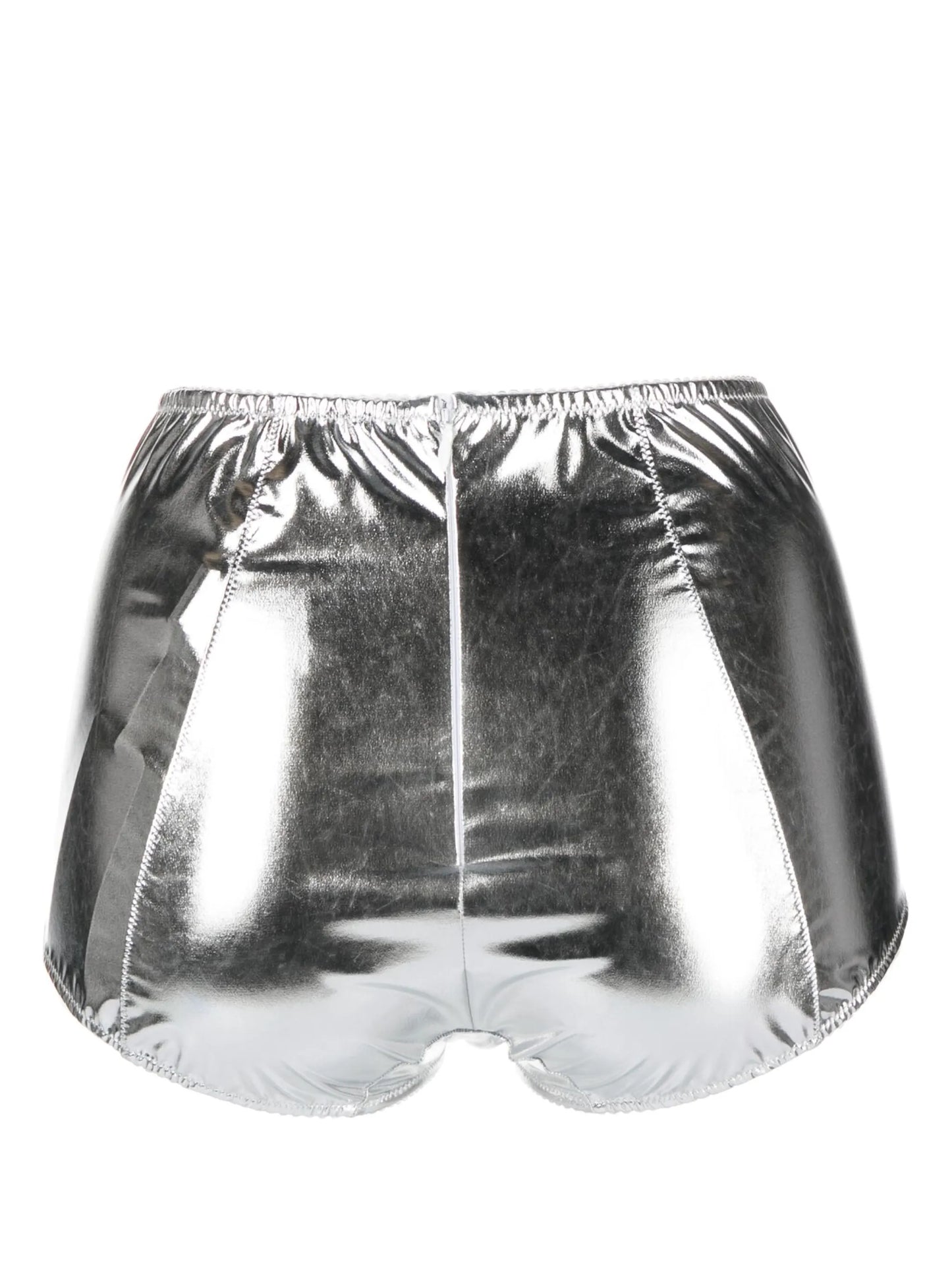 metallic-effect stretch briefs