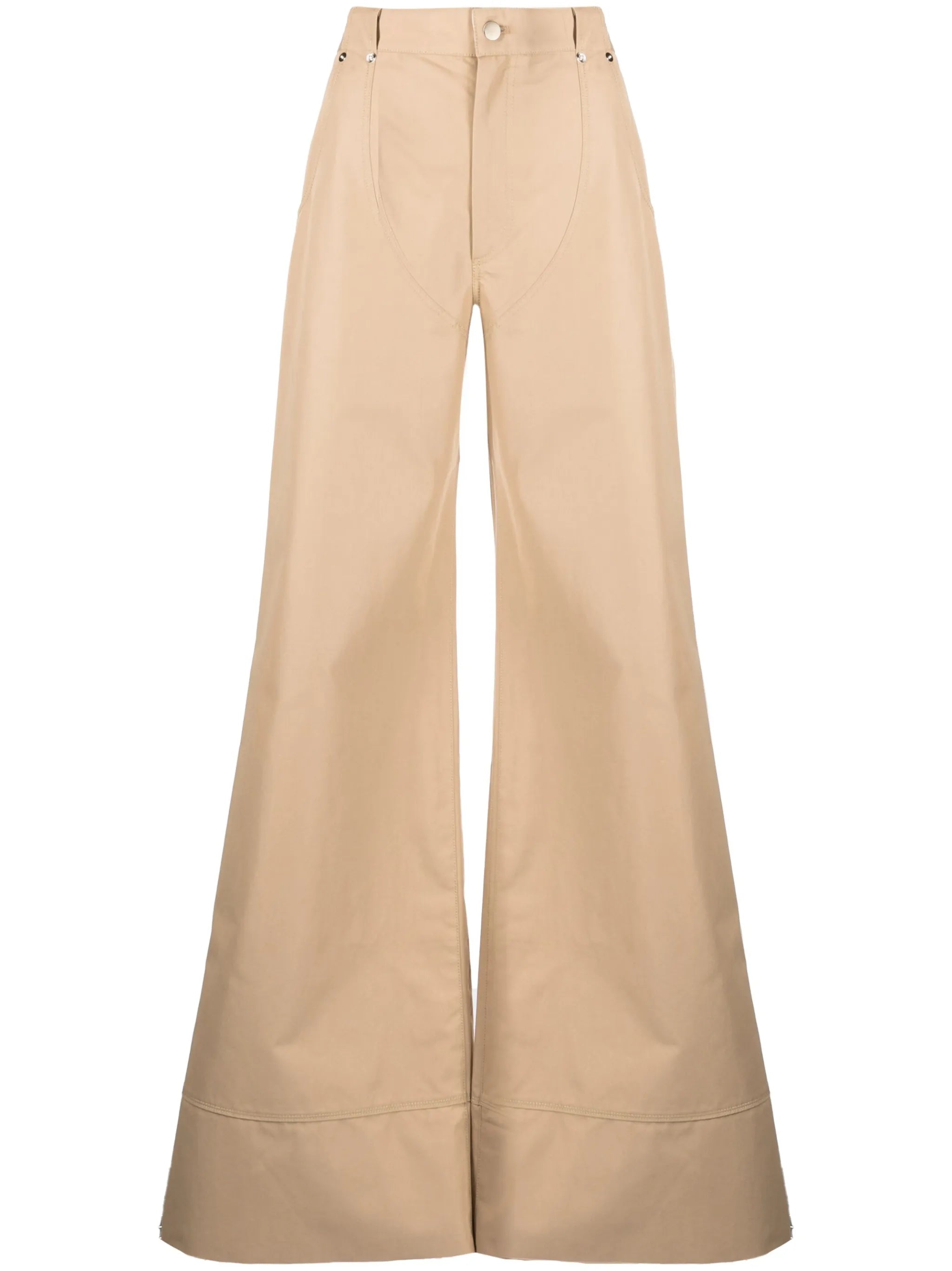 Riding Chap wide-leg trousers