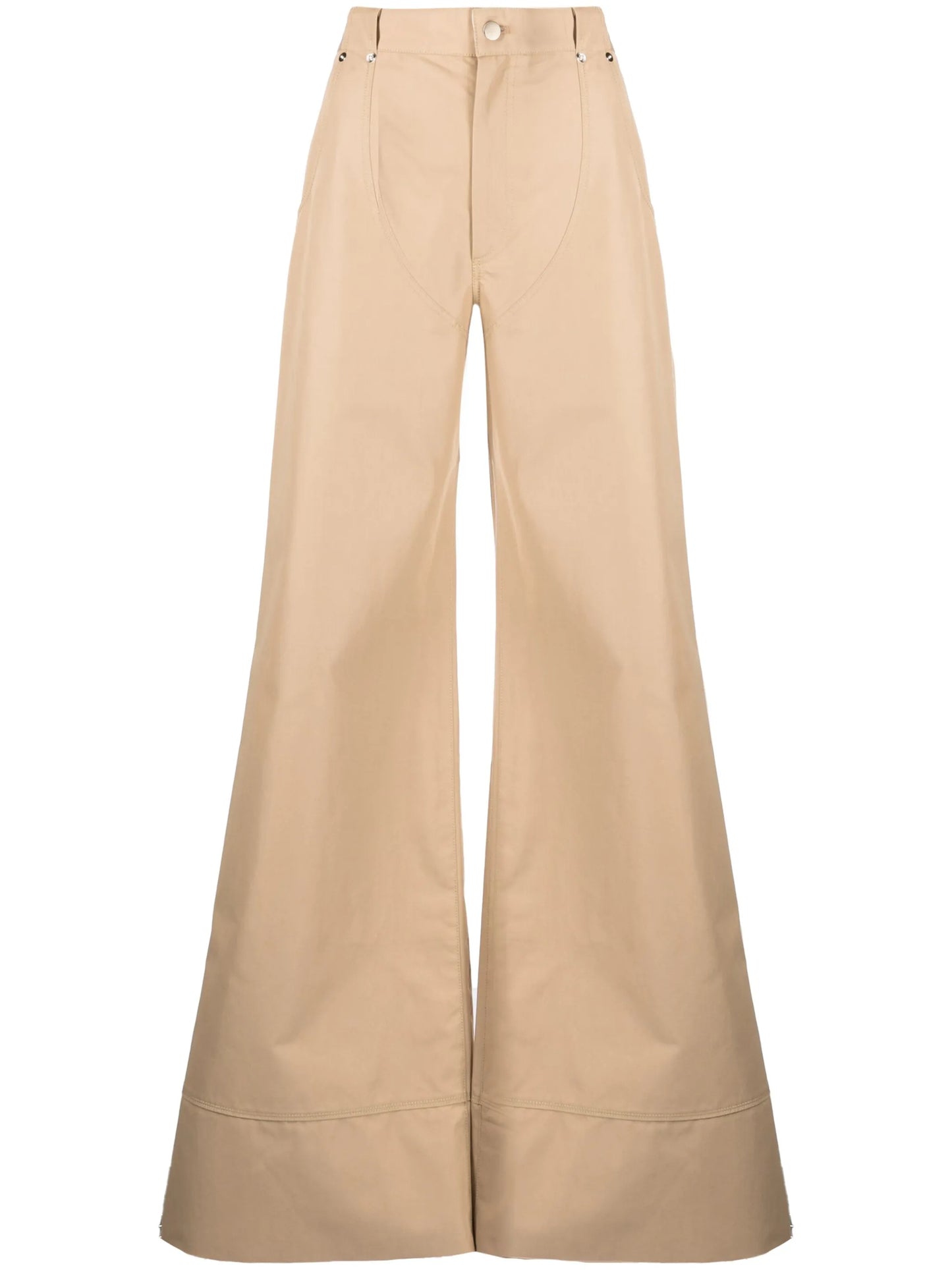 Riding Chap wide-leg trousers