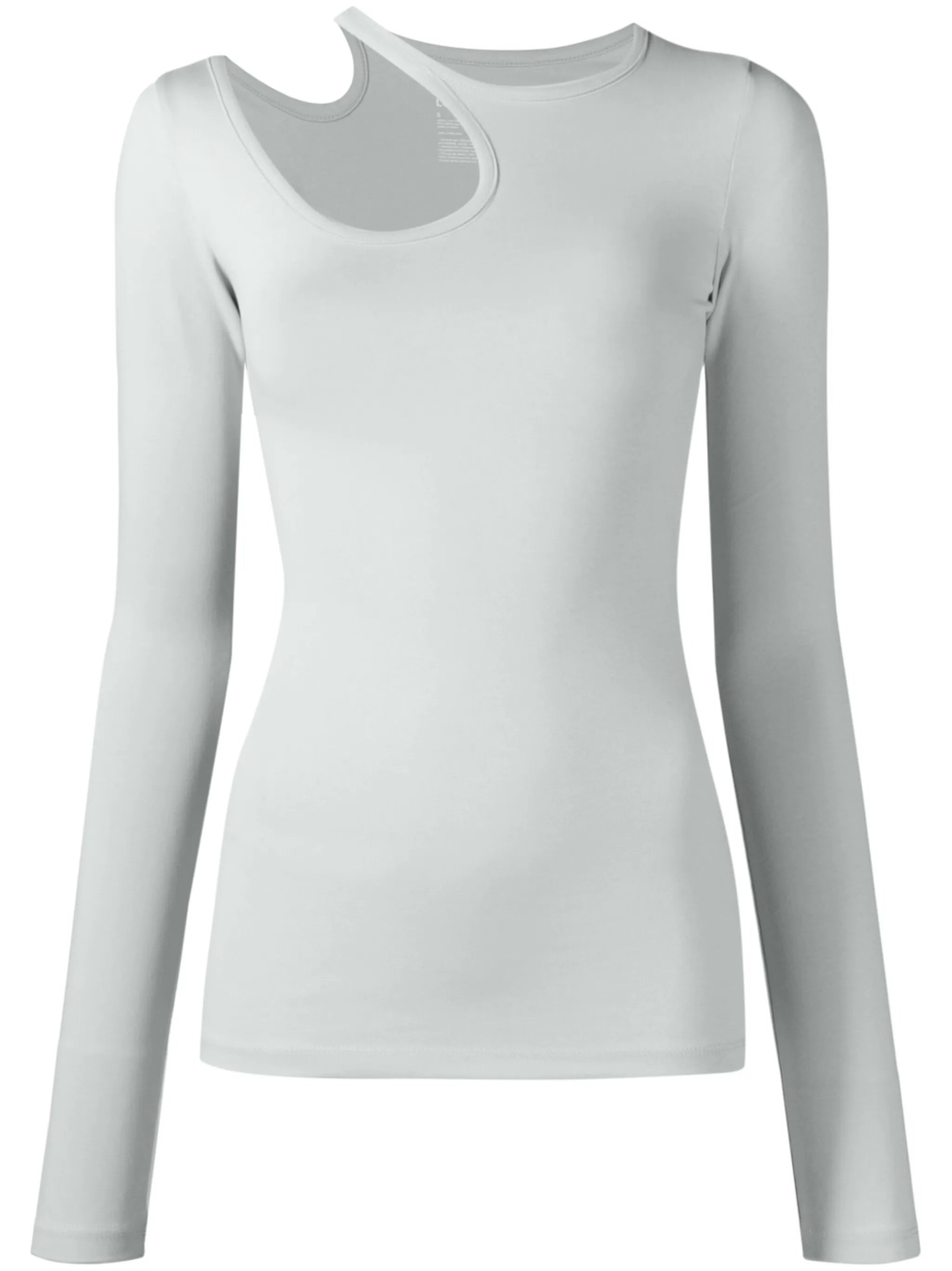 cut-out long-sleeve T-shirt