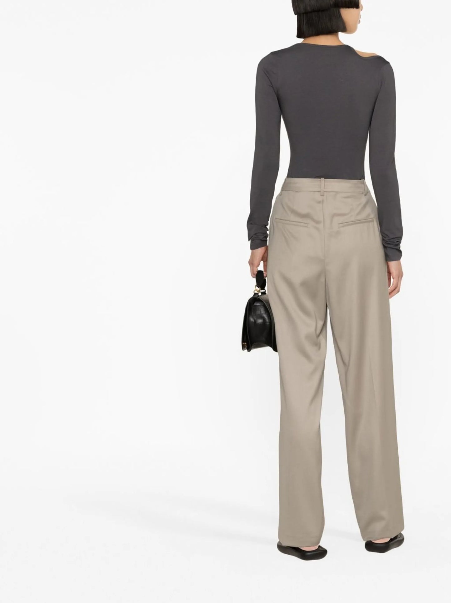 pleat-detail tailored trousers