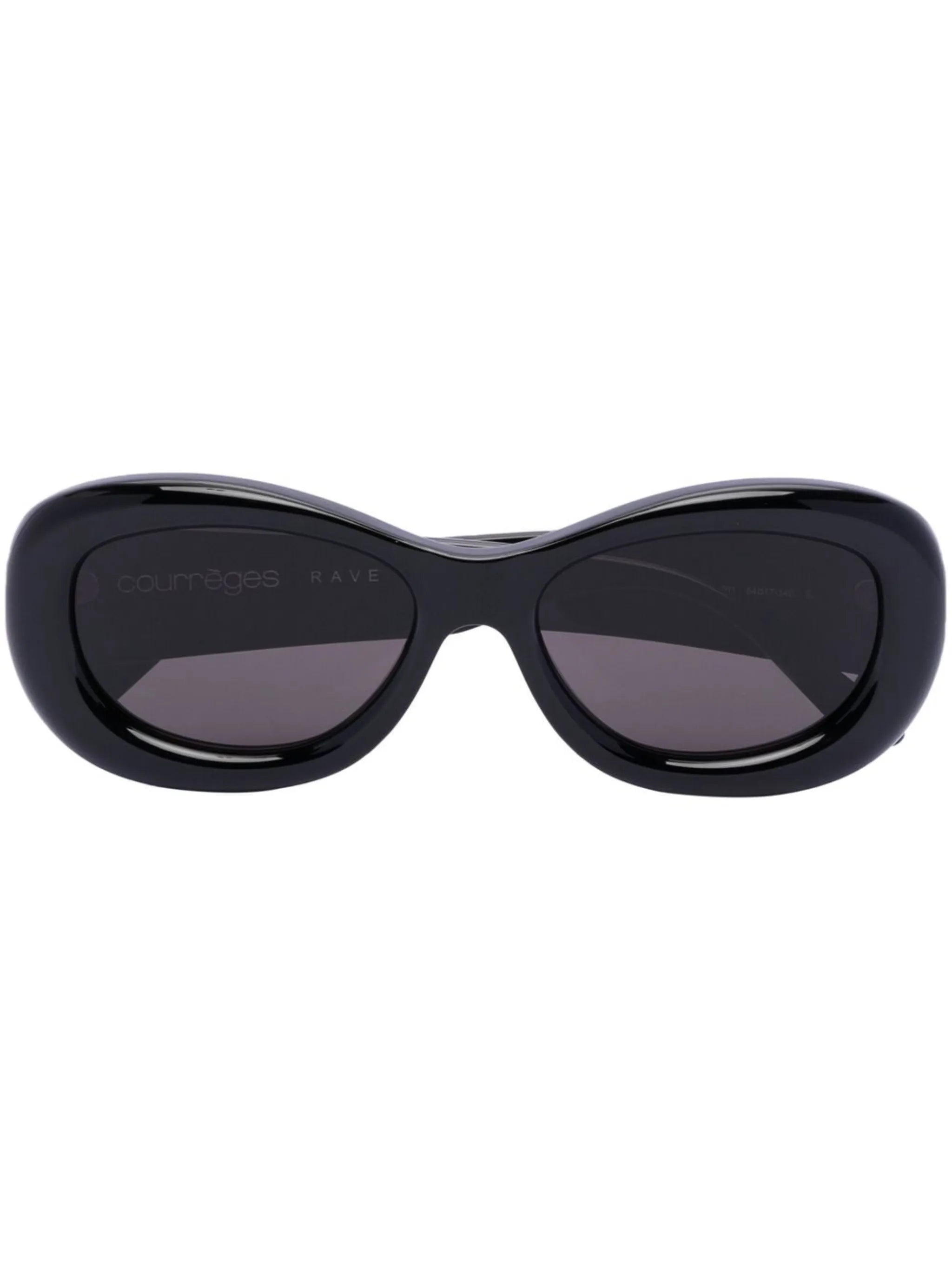 oval-frame sunglasses