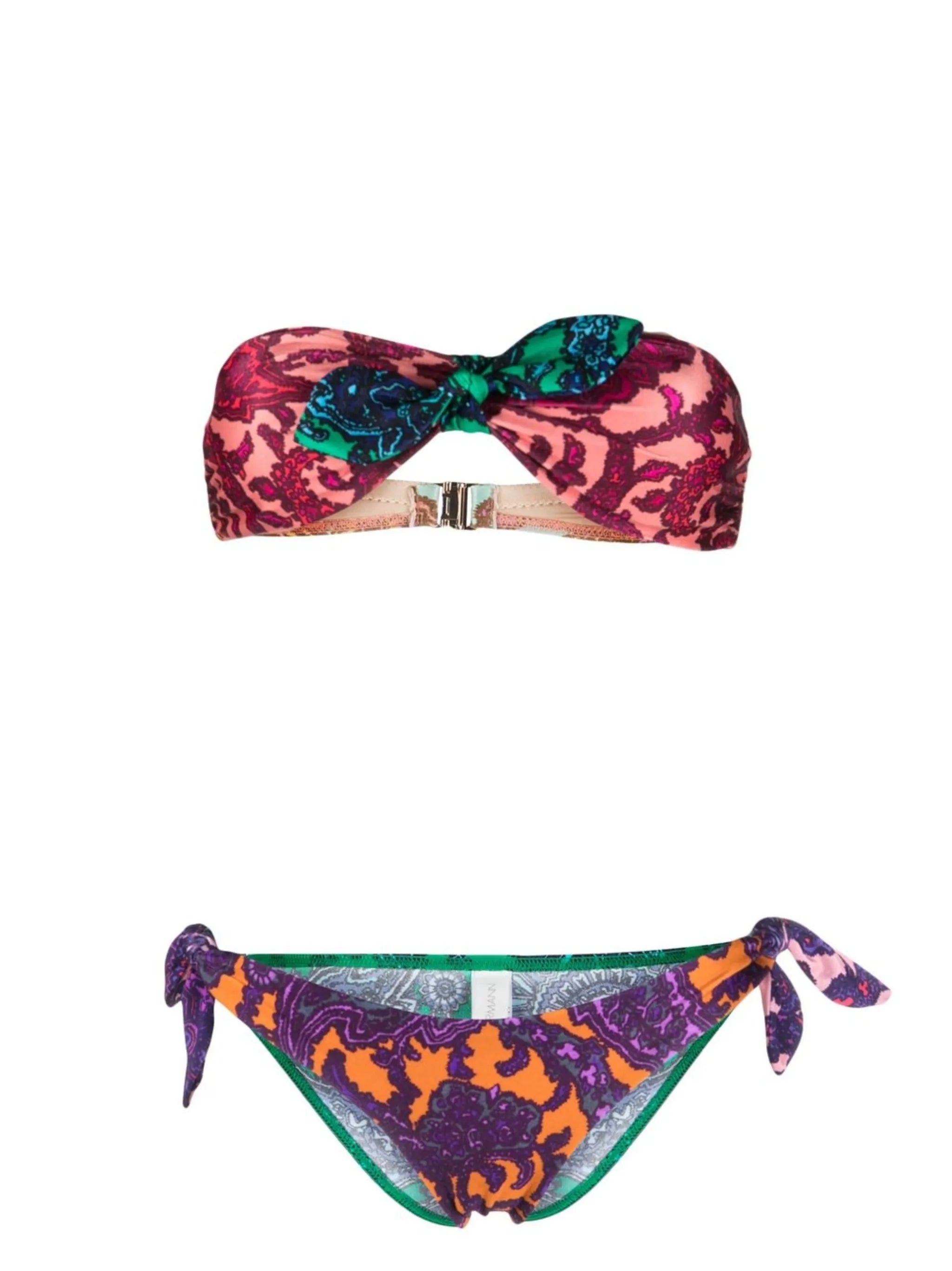 Tiggy Tie paisley-print bikini