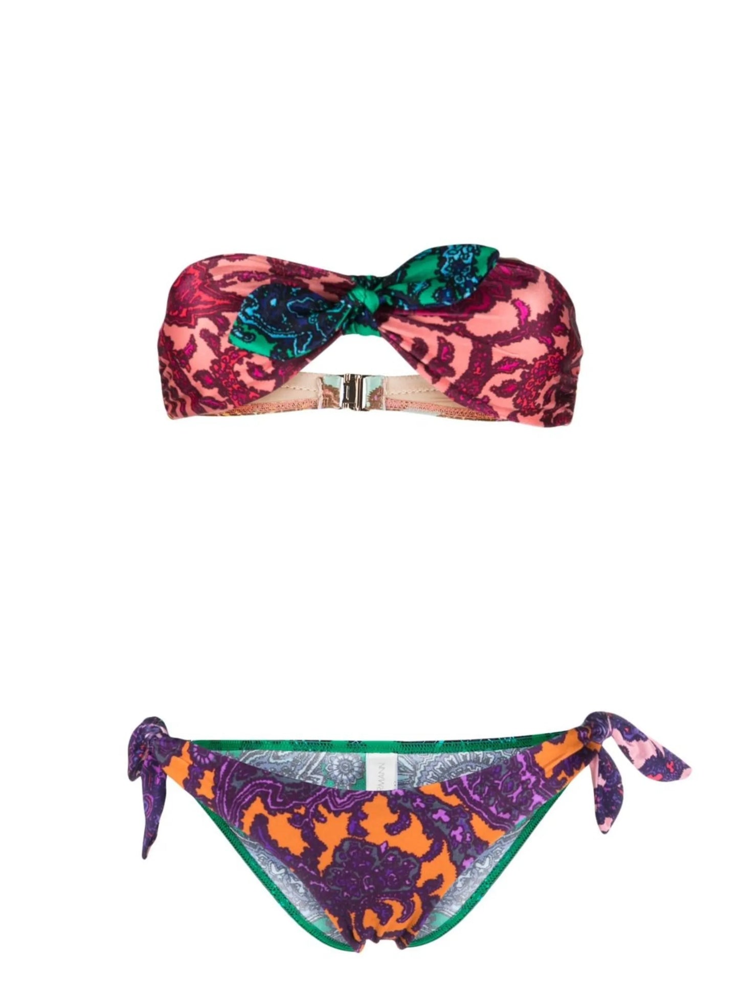 Tiggy Tie paisley-print bikini