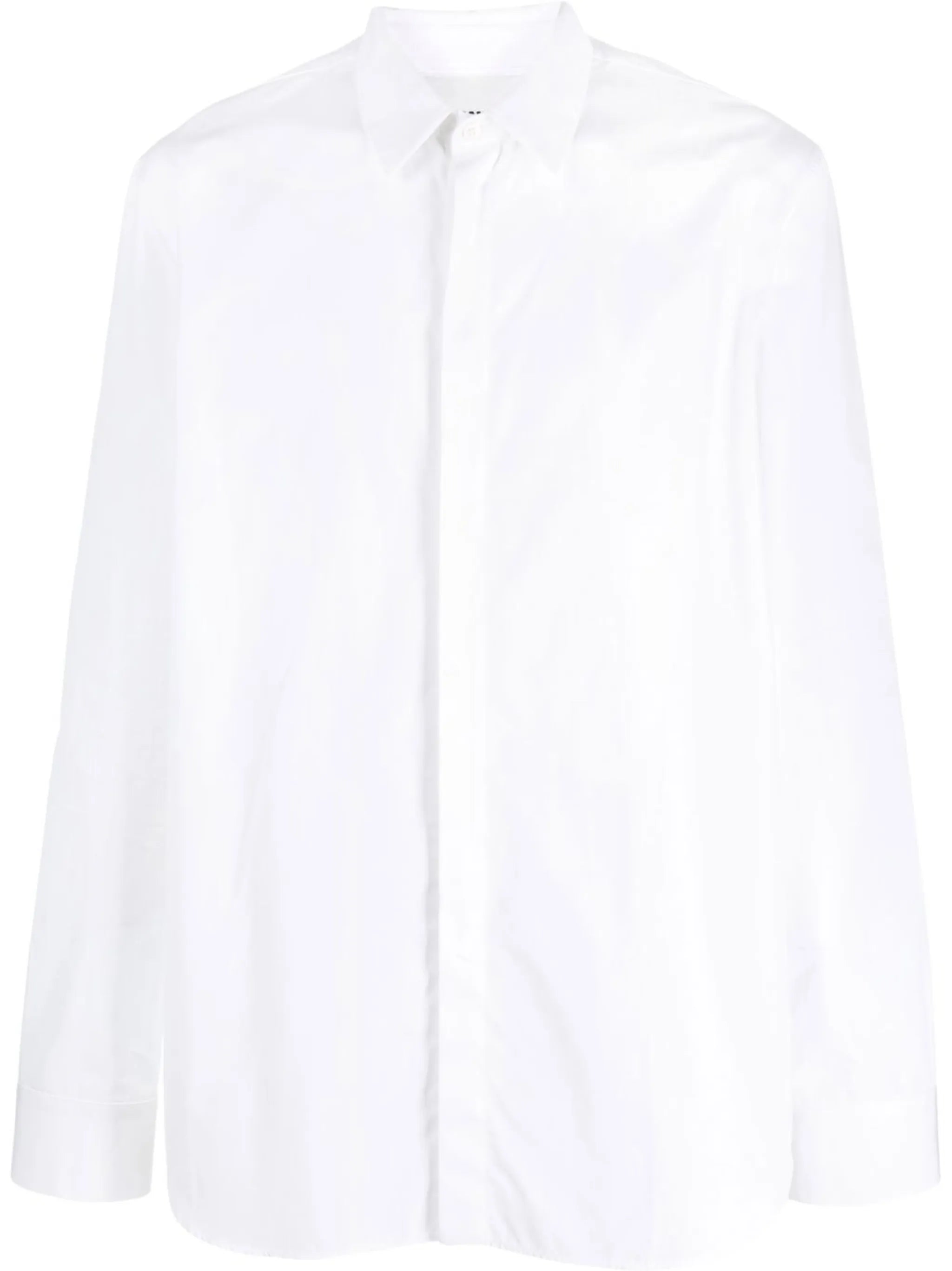 long-sleeve poplin shirt