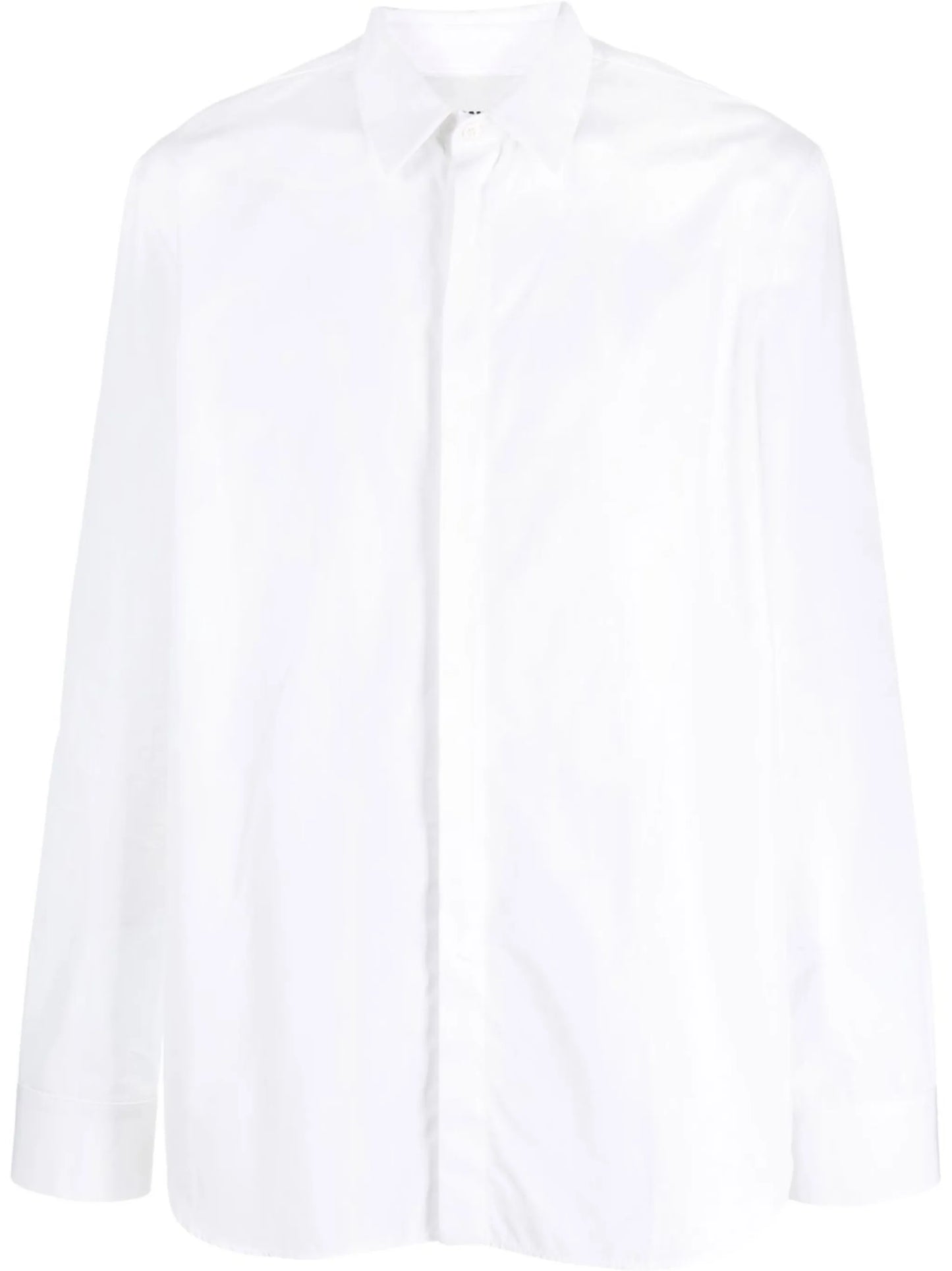 long-sleeve poplin shirt