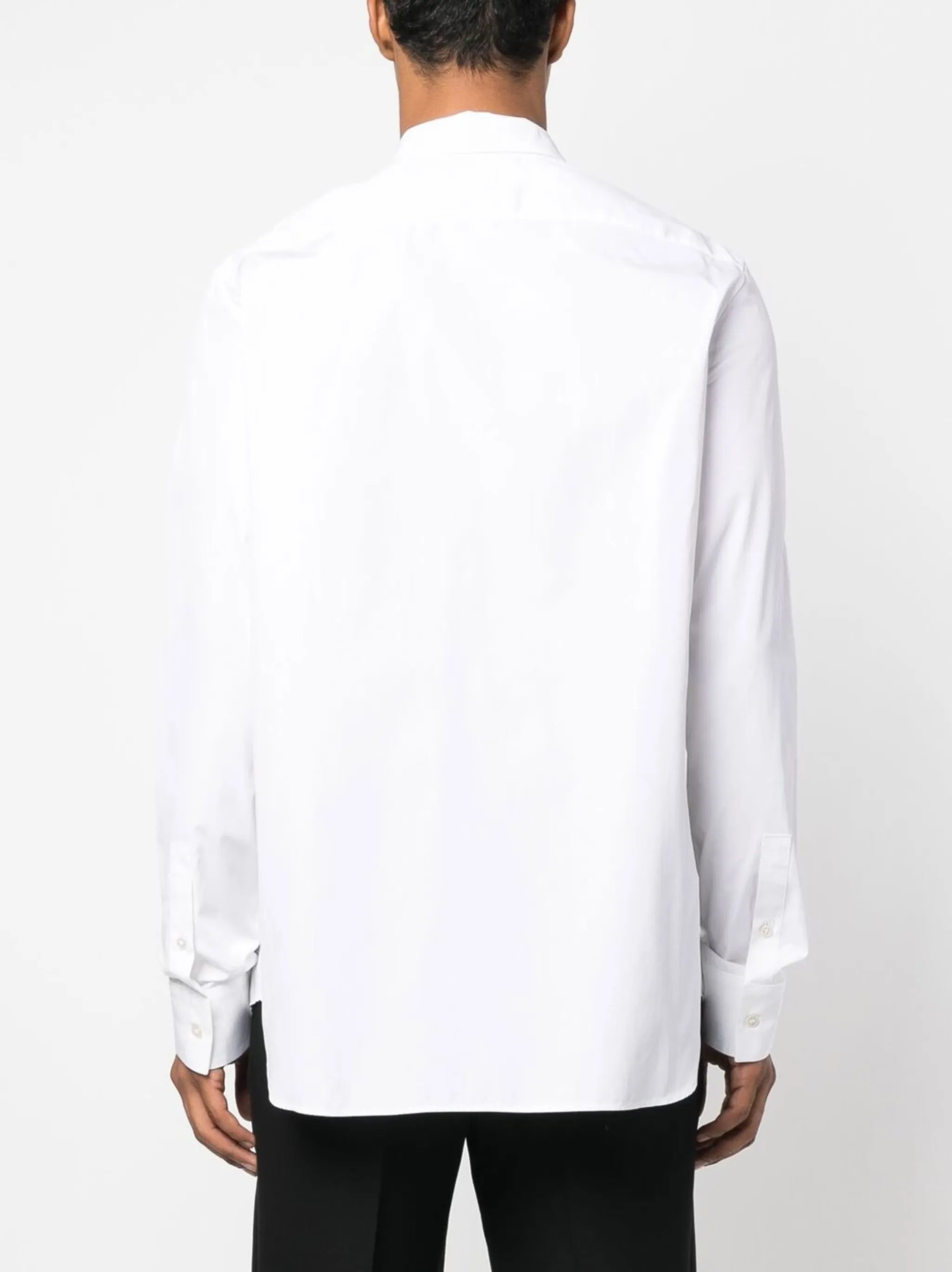 long-sleeve poplin shirt