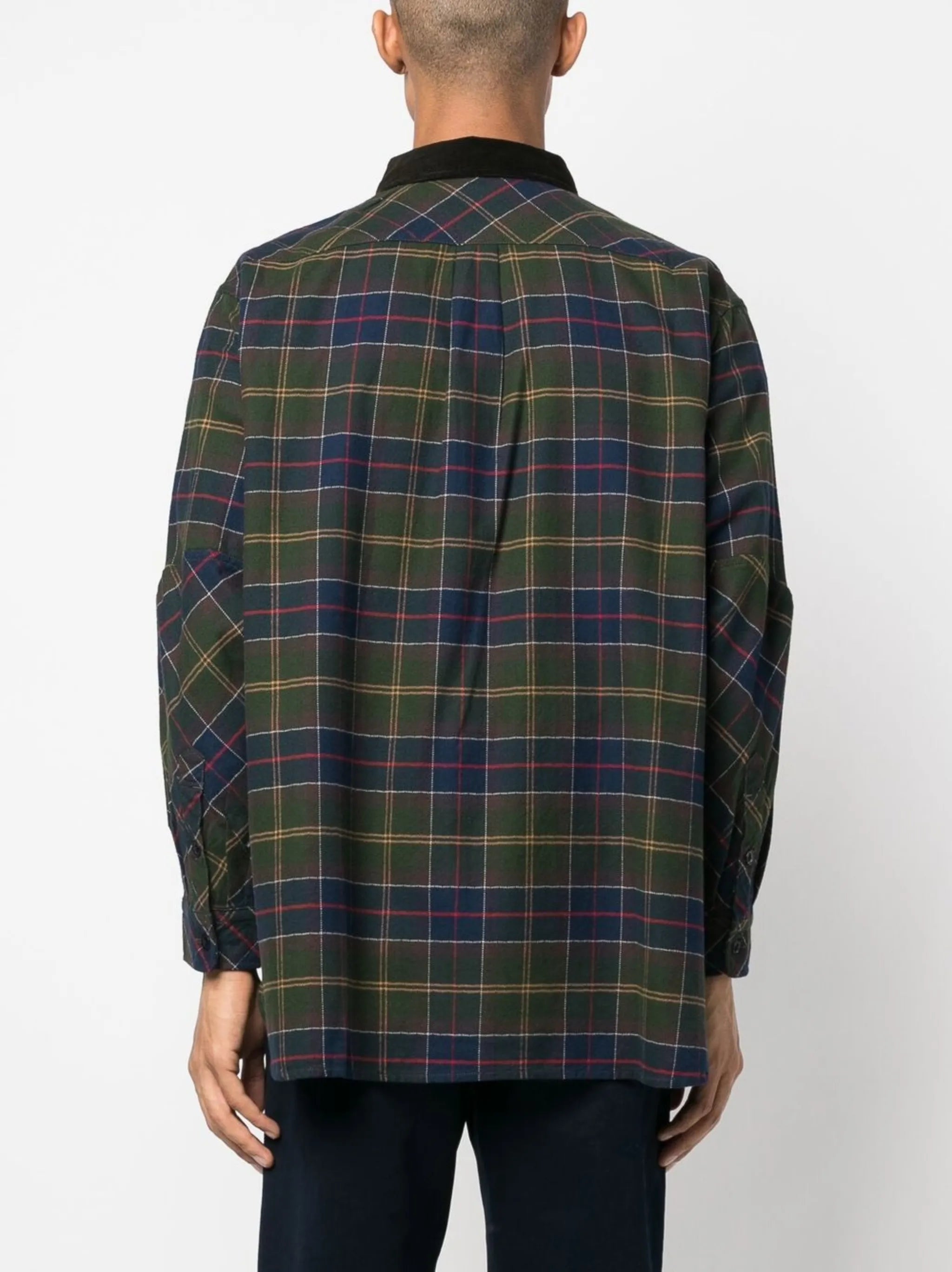 tartan-check cotton shirt