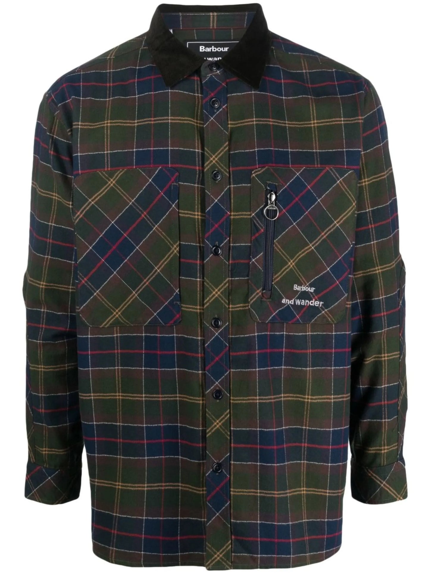 tartan-check cotton shirt