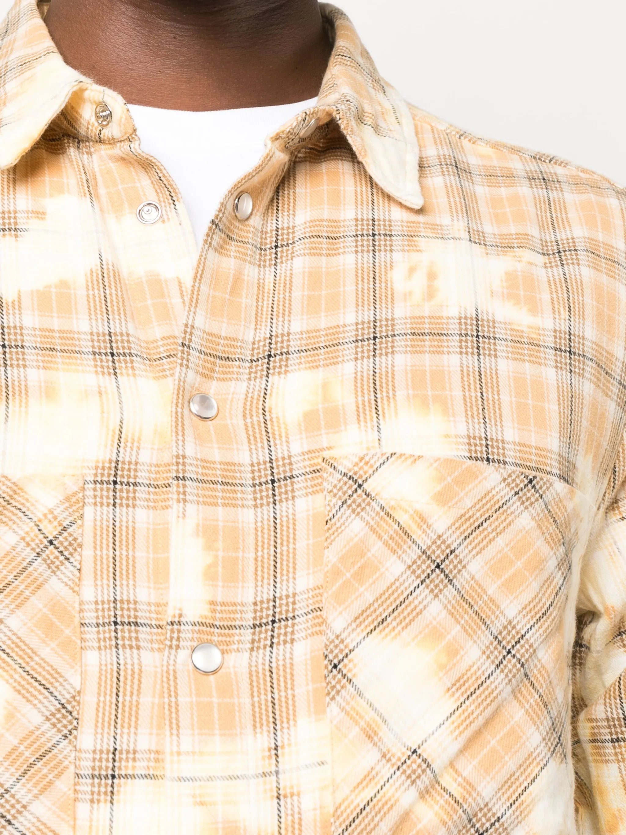 Clip Bleach check-pattern shirt