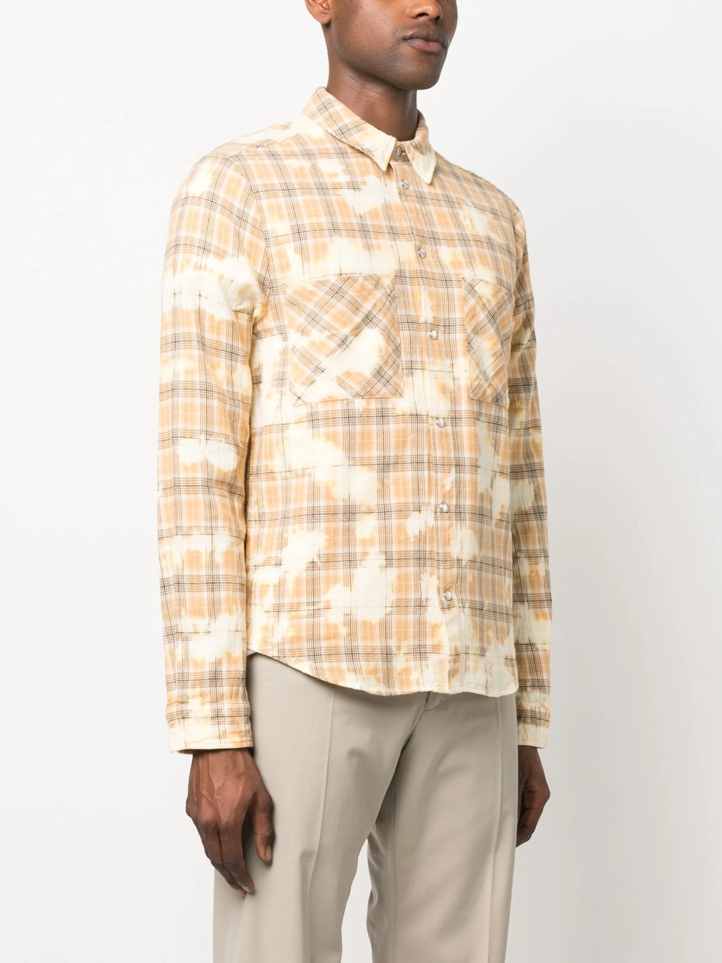 Clip Bleach check-pattern shirt