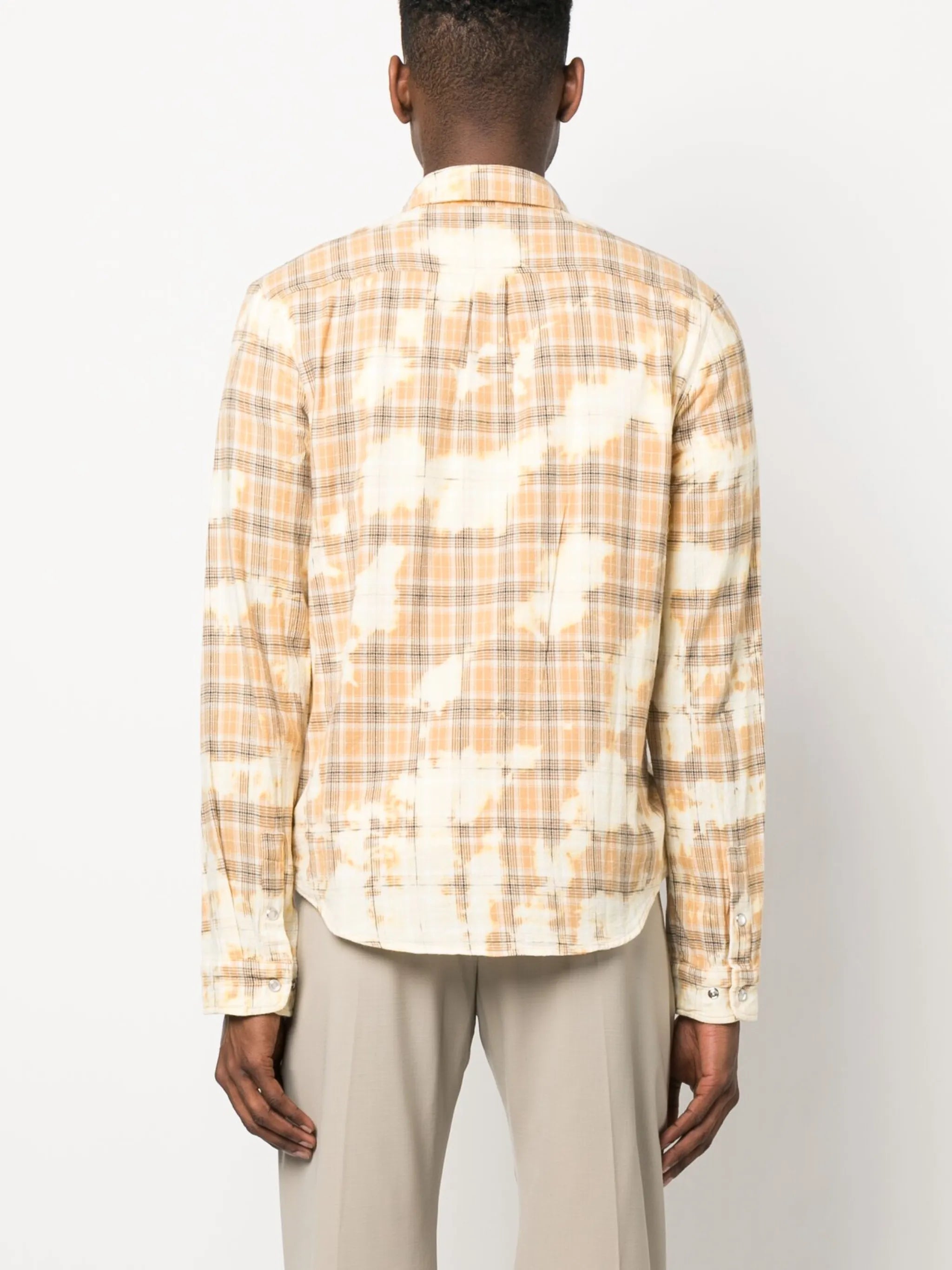 Clip Bleach check-pattern shirt