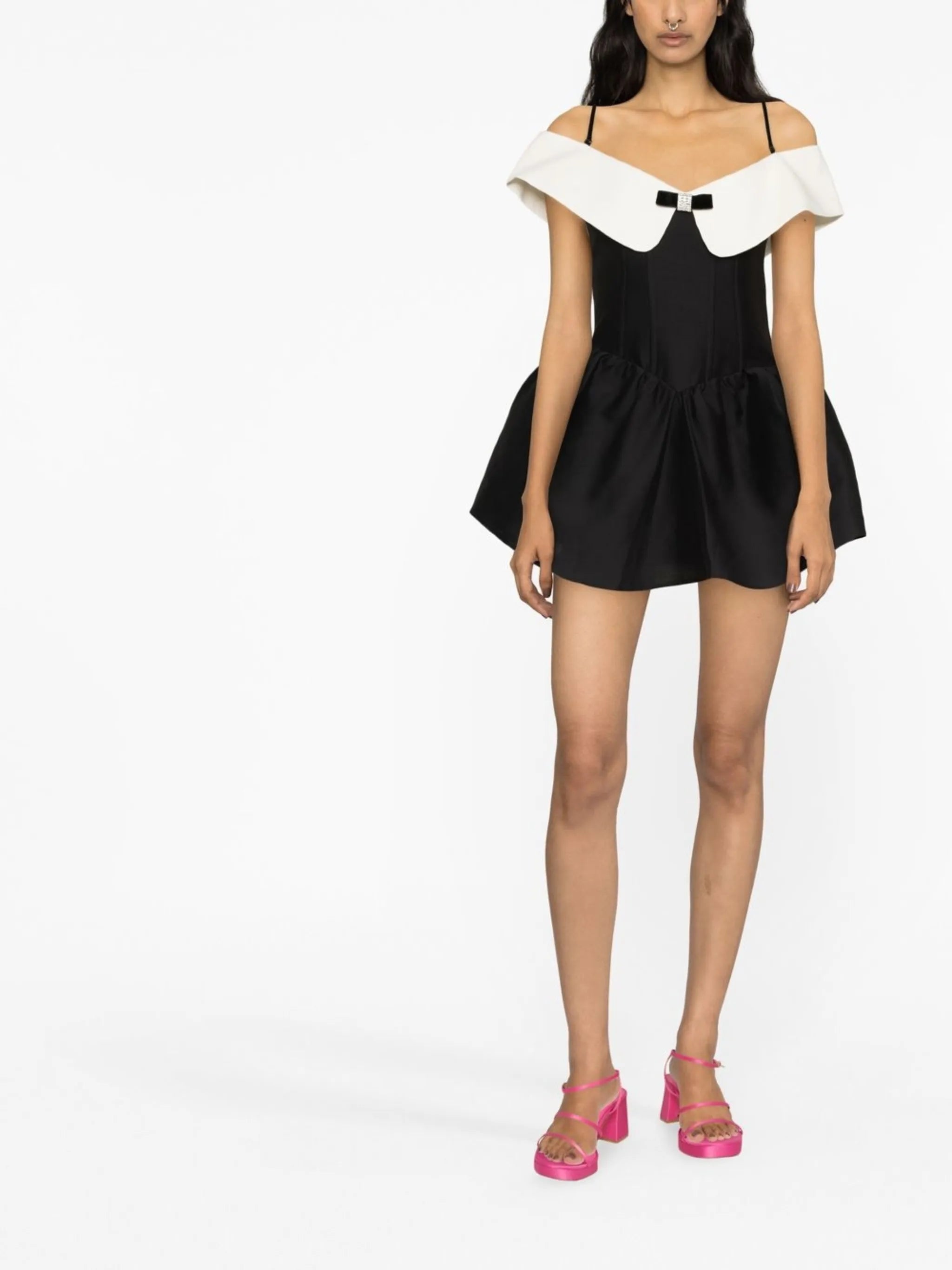 off-shoulder mini dress