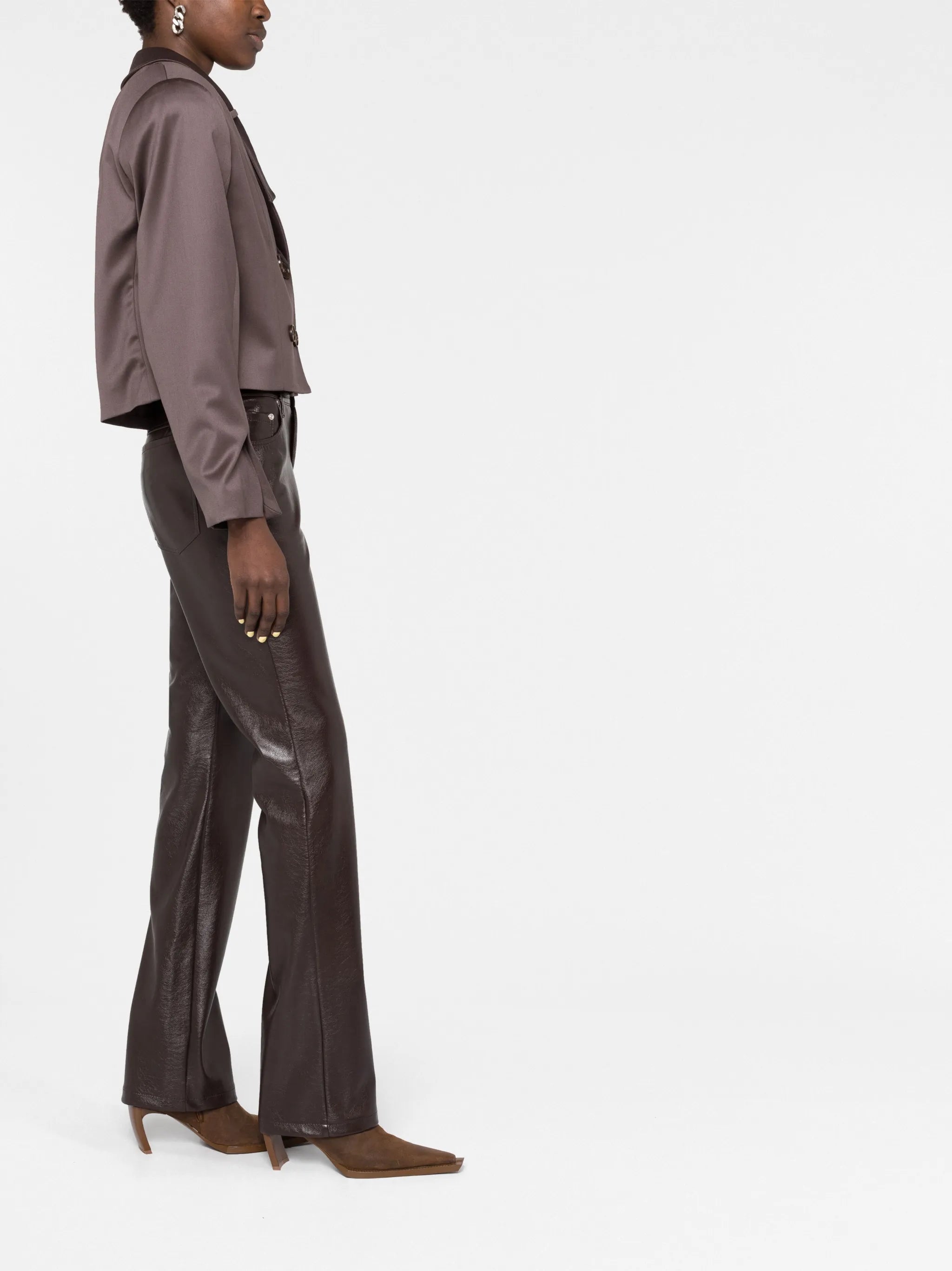Suzan double-breasted cropped blazer