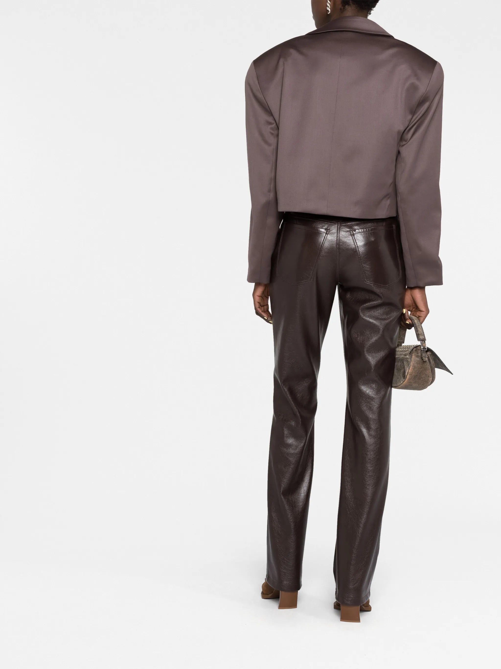 Suzan double-breasted cropped blazer