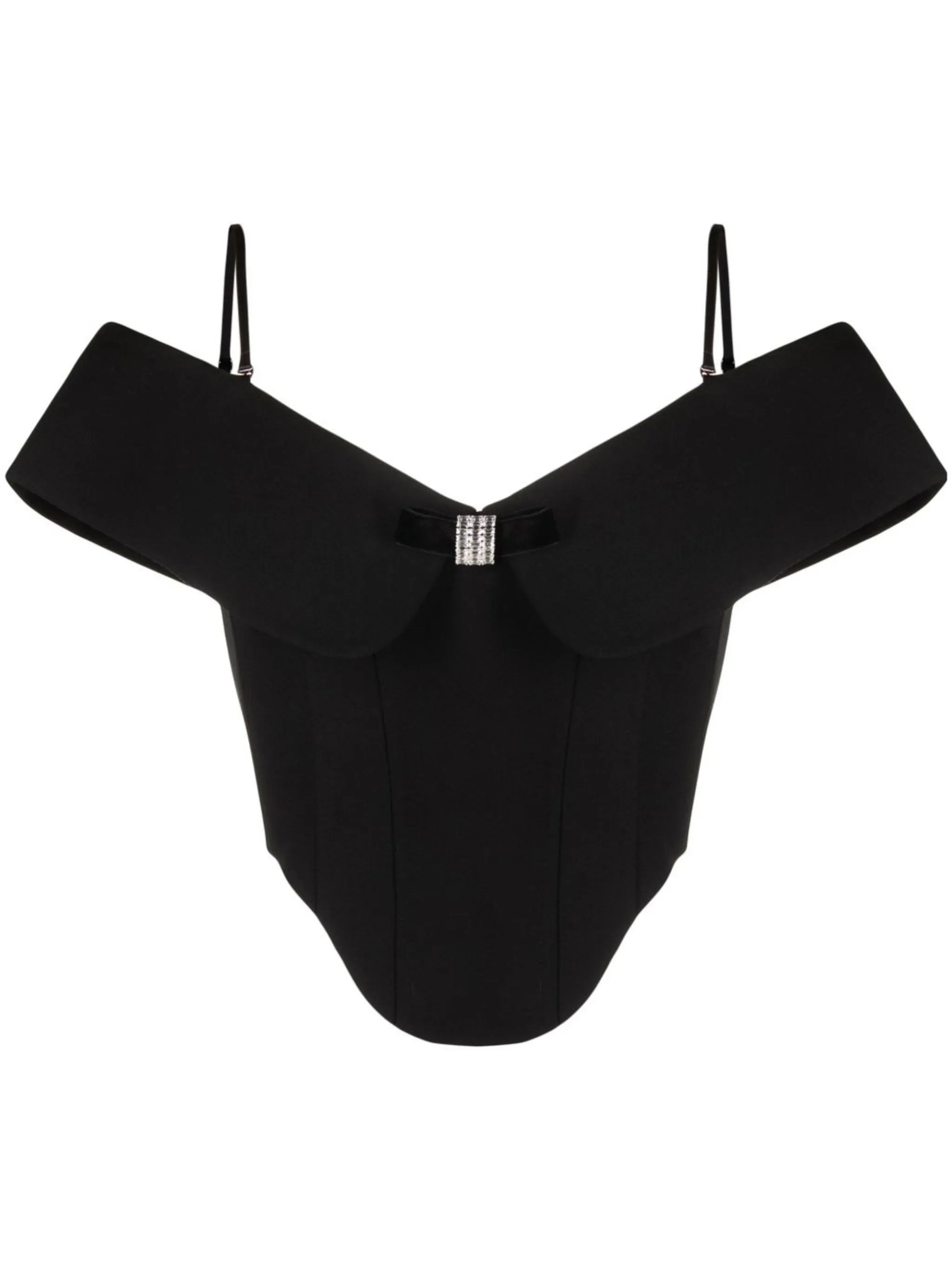 off-shoulder corset top