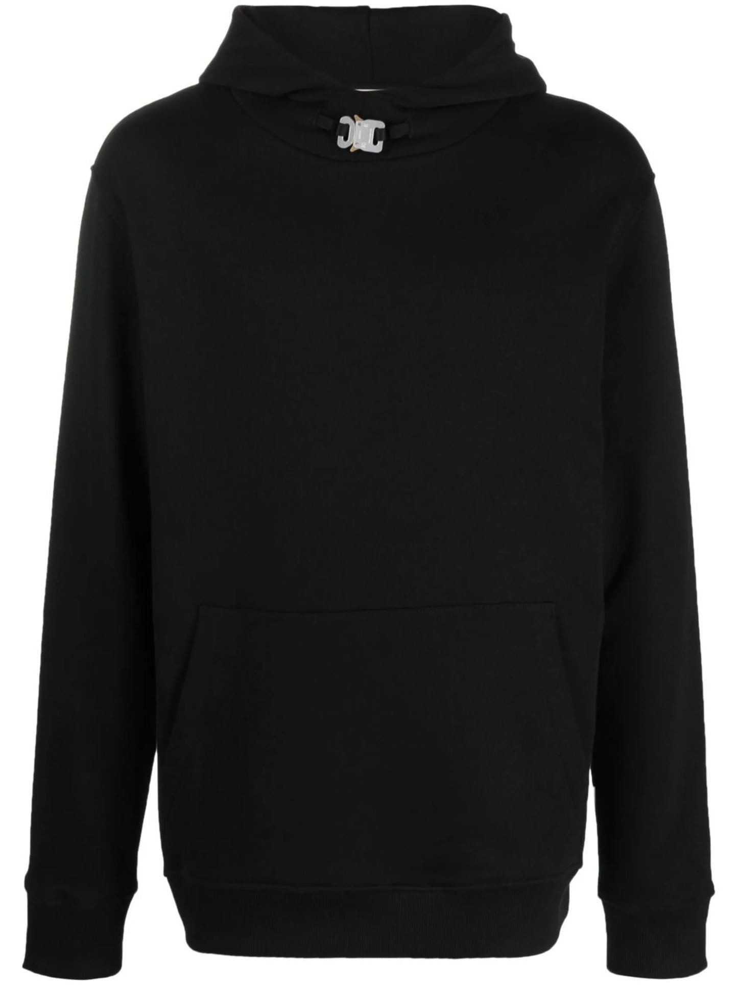 cotton front-buckle hoodie