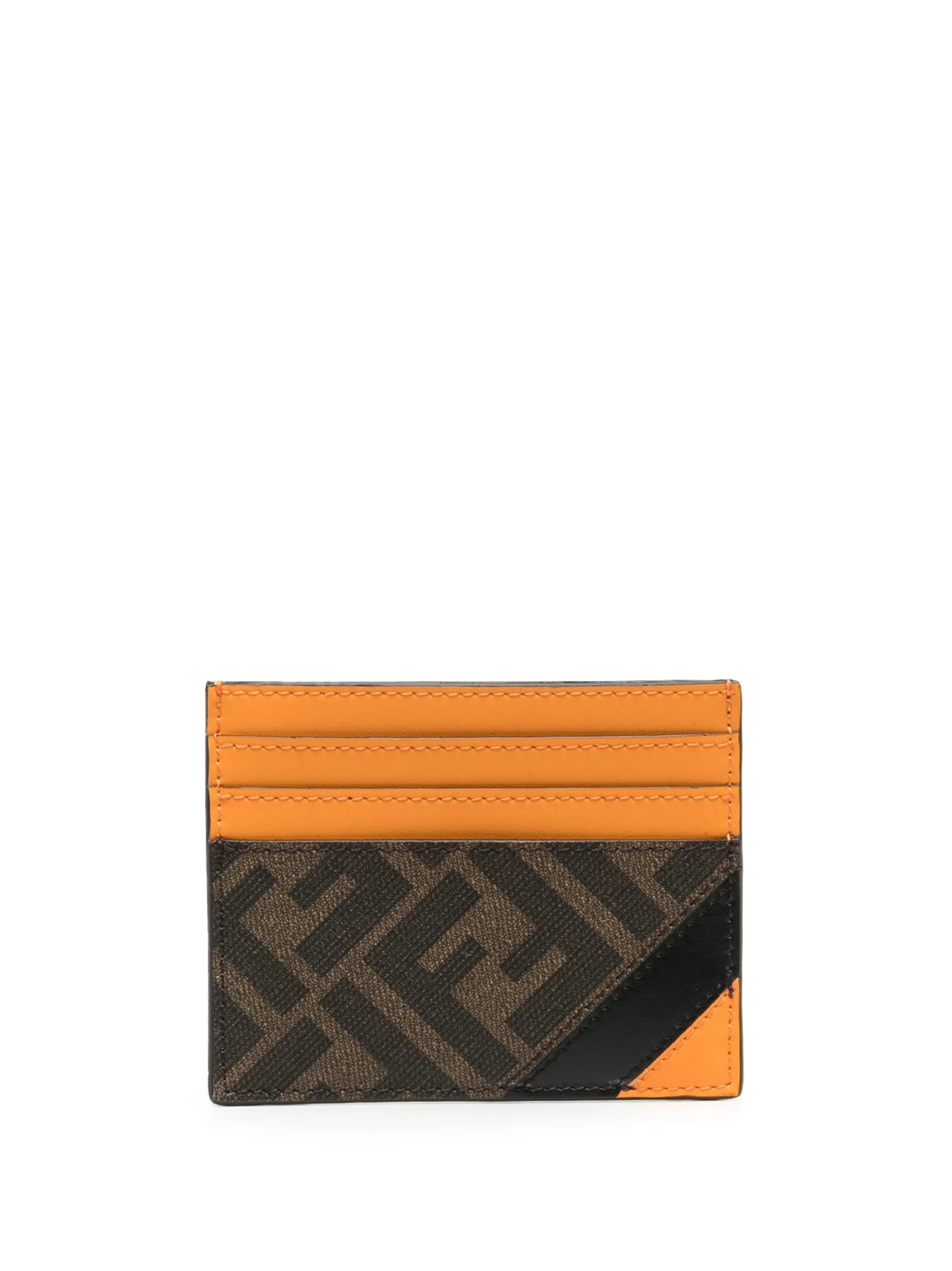 colour-block leather cardholder