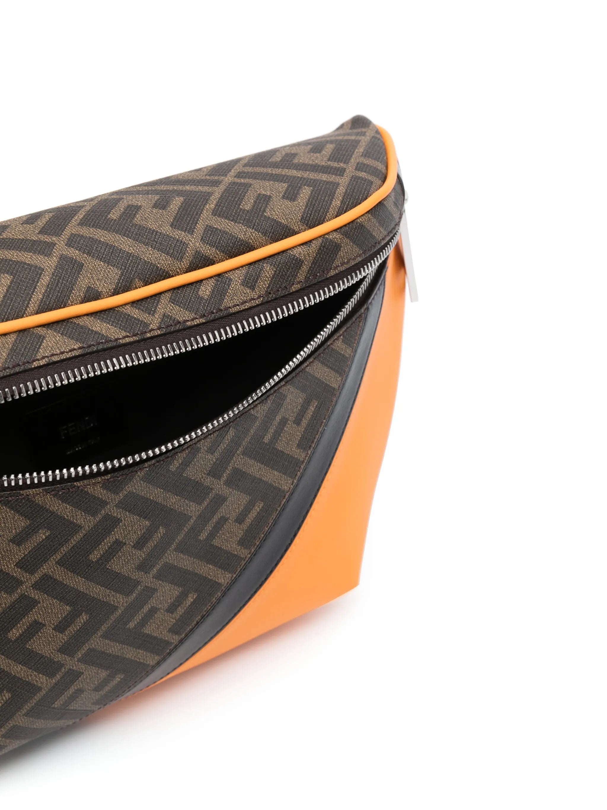 monogram-pattern leather belt bag