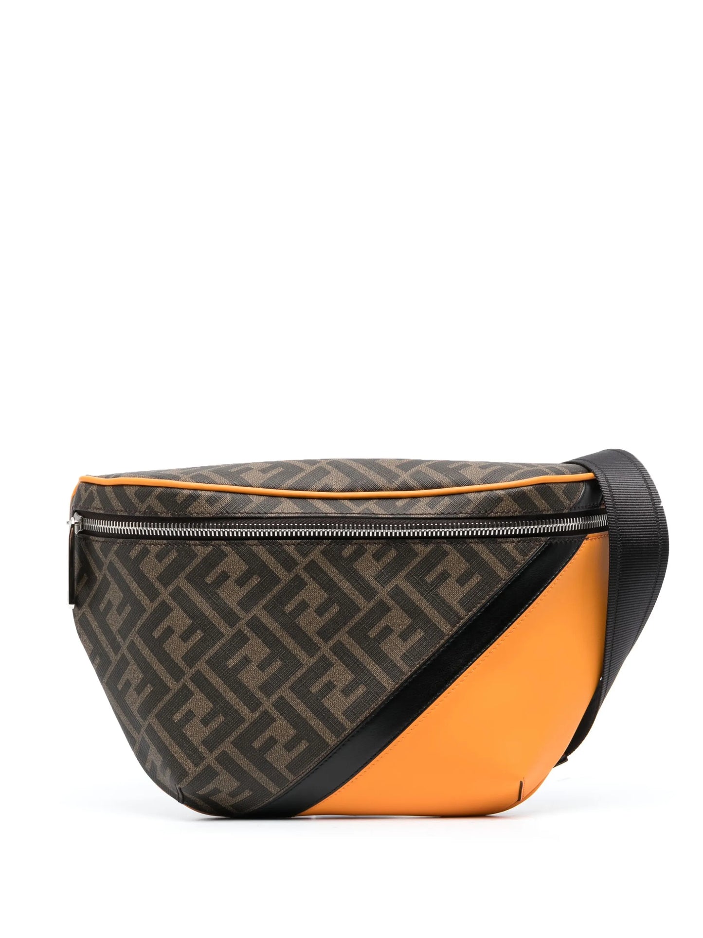 monogram-pattern leather belt bag