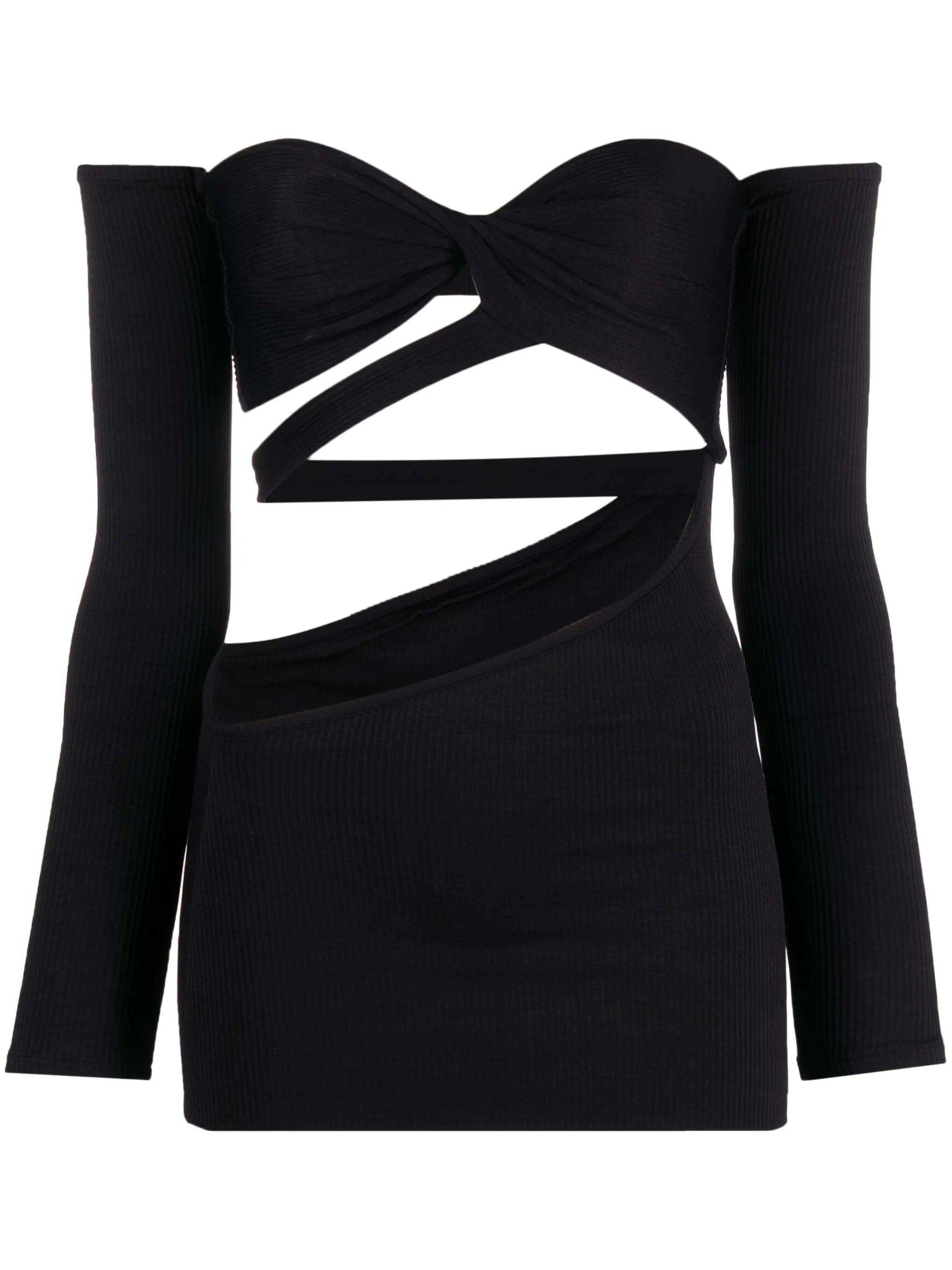 off-shoulder cut-out top