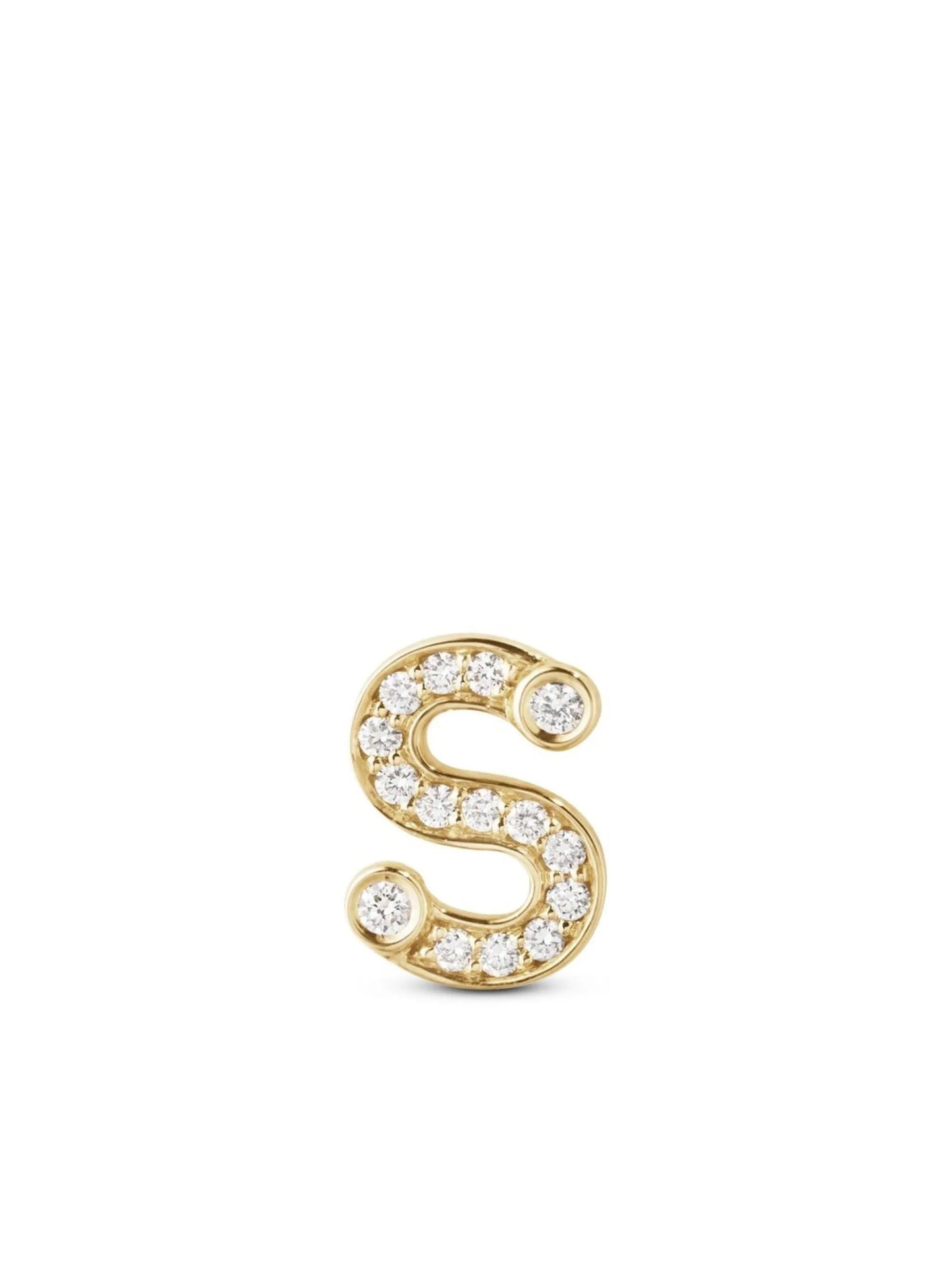 18kt yellow gold Petite S stud earring