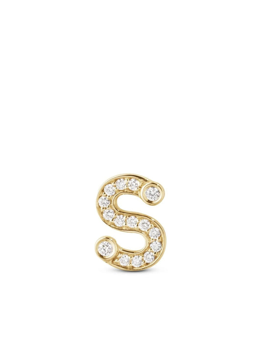 18kt yellow gold Petite S stud earring