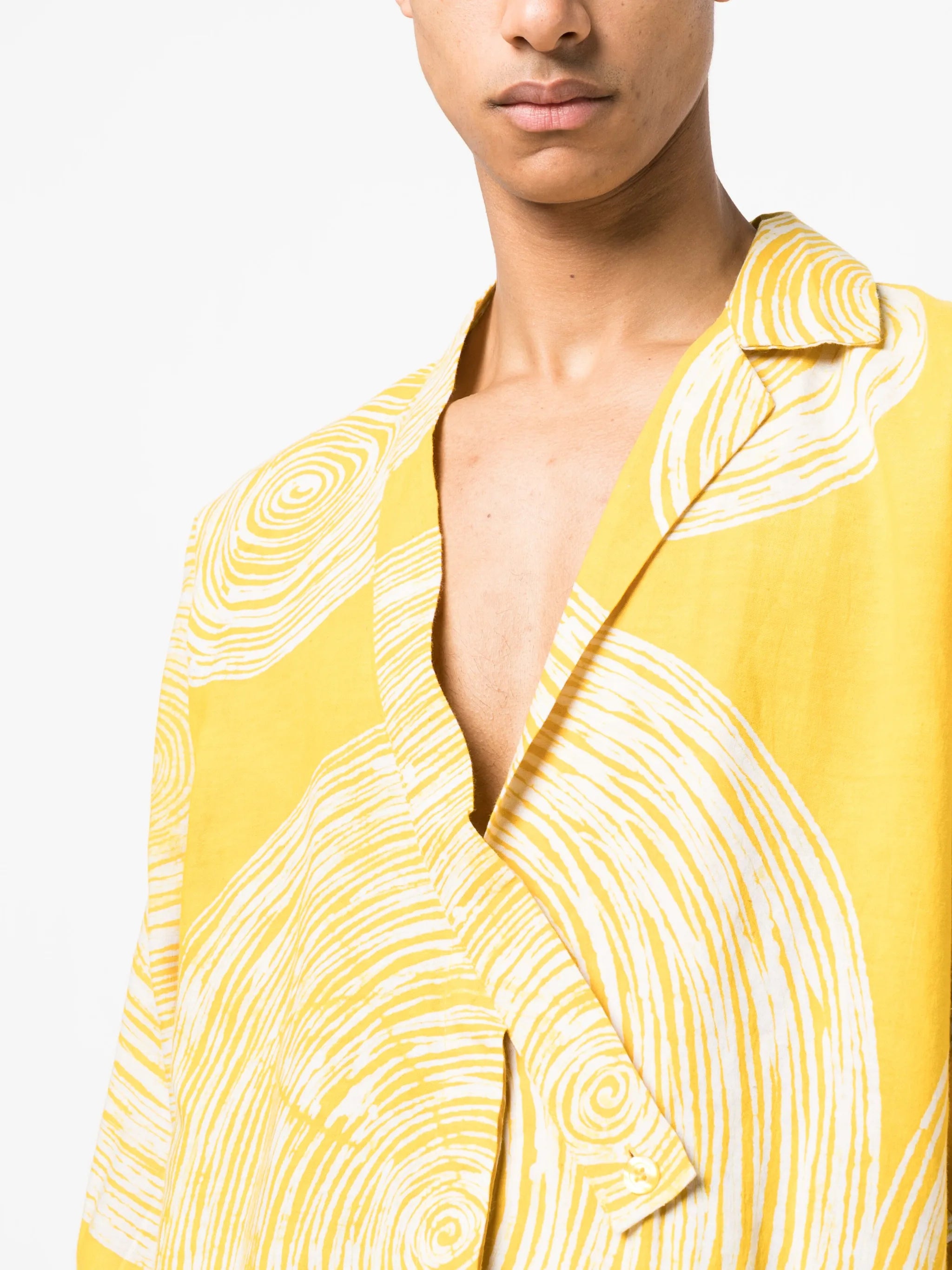 graphic-print long-sleeve shirt