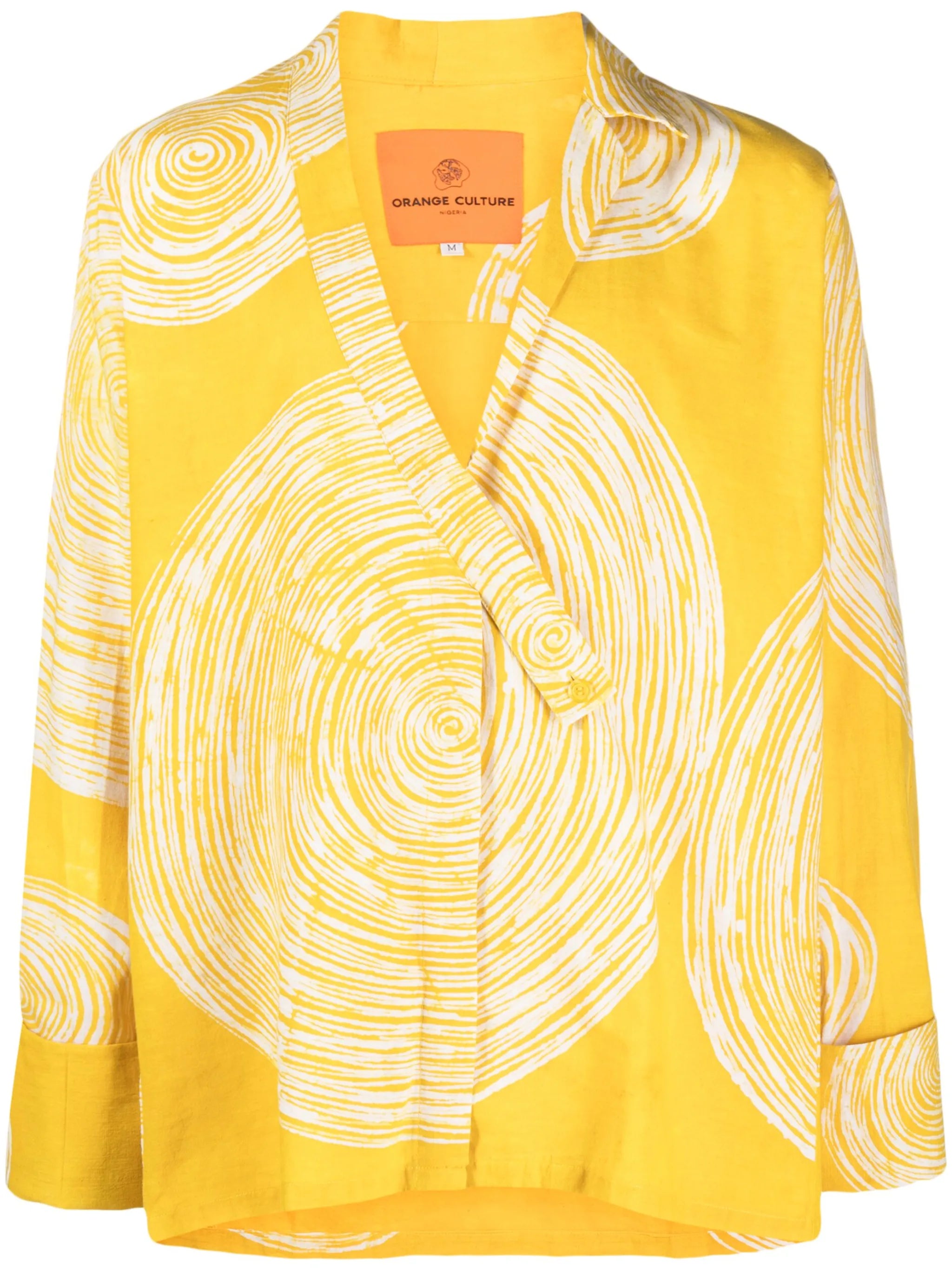 graphic-print long-sleeve shirt