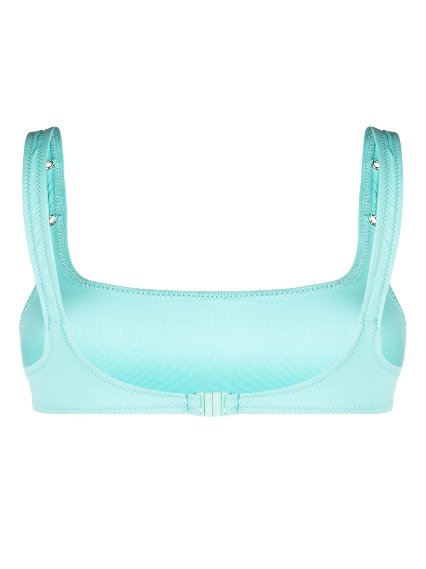 Carmen eyelet-detail bikini top