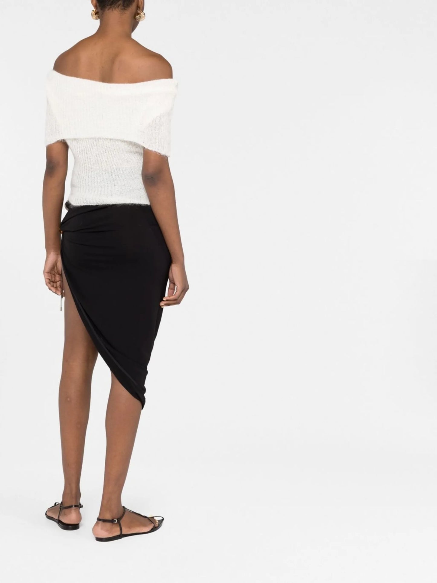 fuzzy off-shoulder top