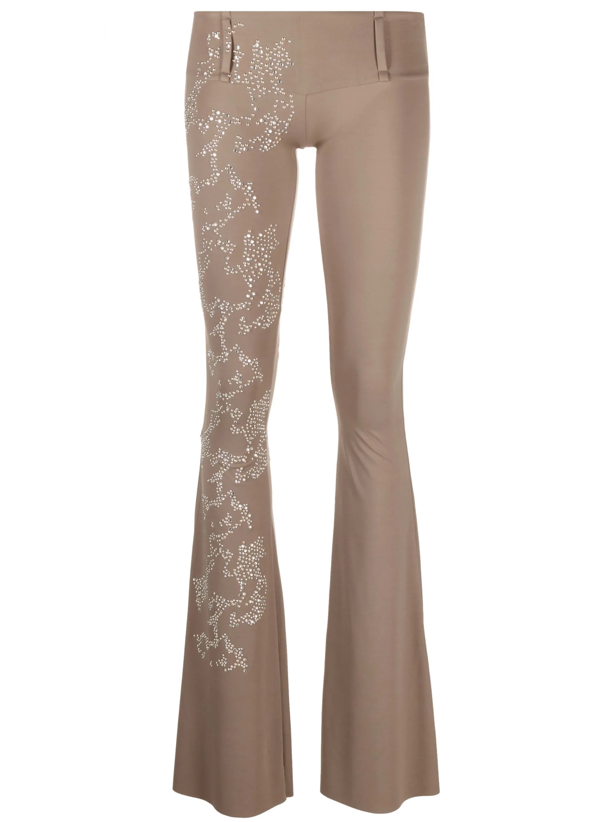 Yasmin stud-embellished flared trousers