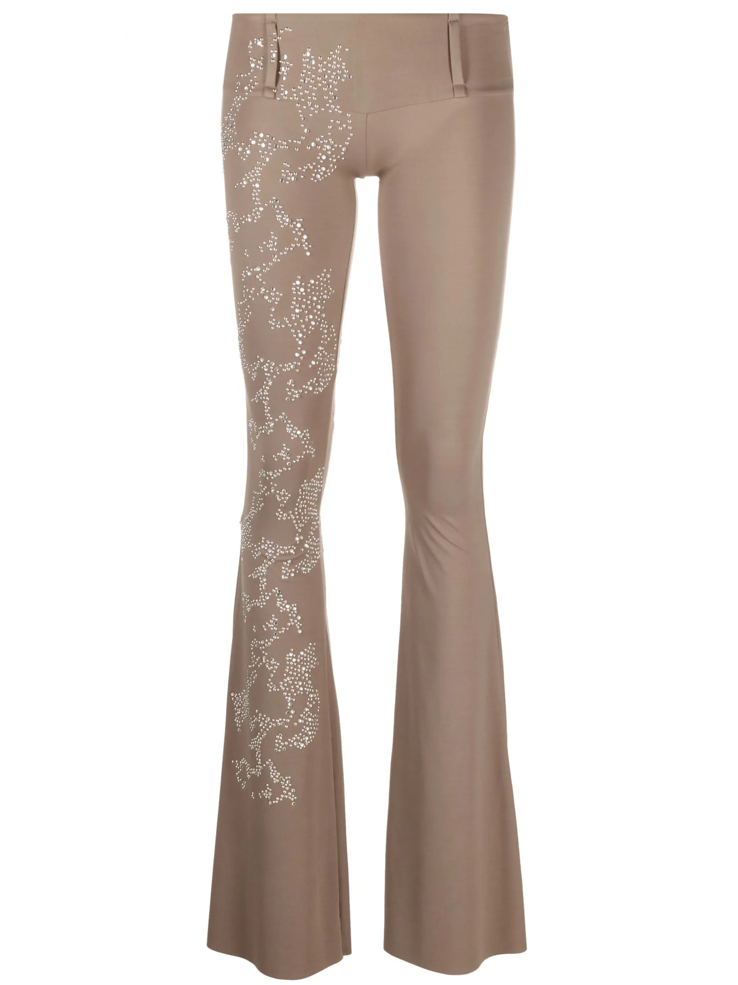 Yasmin stud-embellished flared trousers