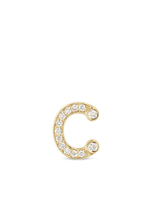 18kt yellow gold Petite C stud earring