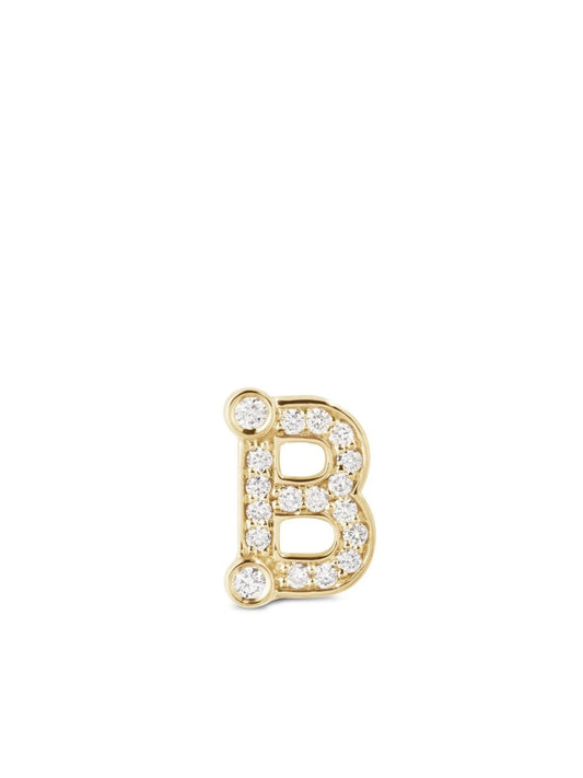18kt yellow gold Petite B stud earring