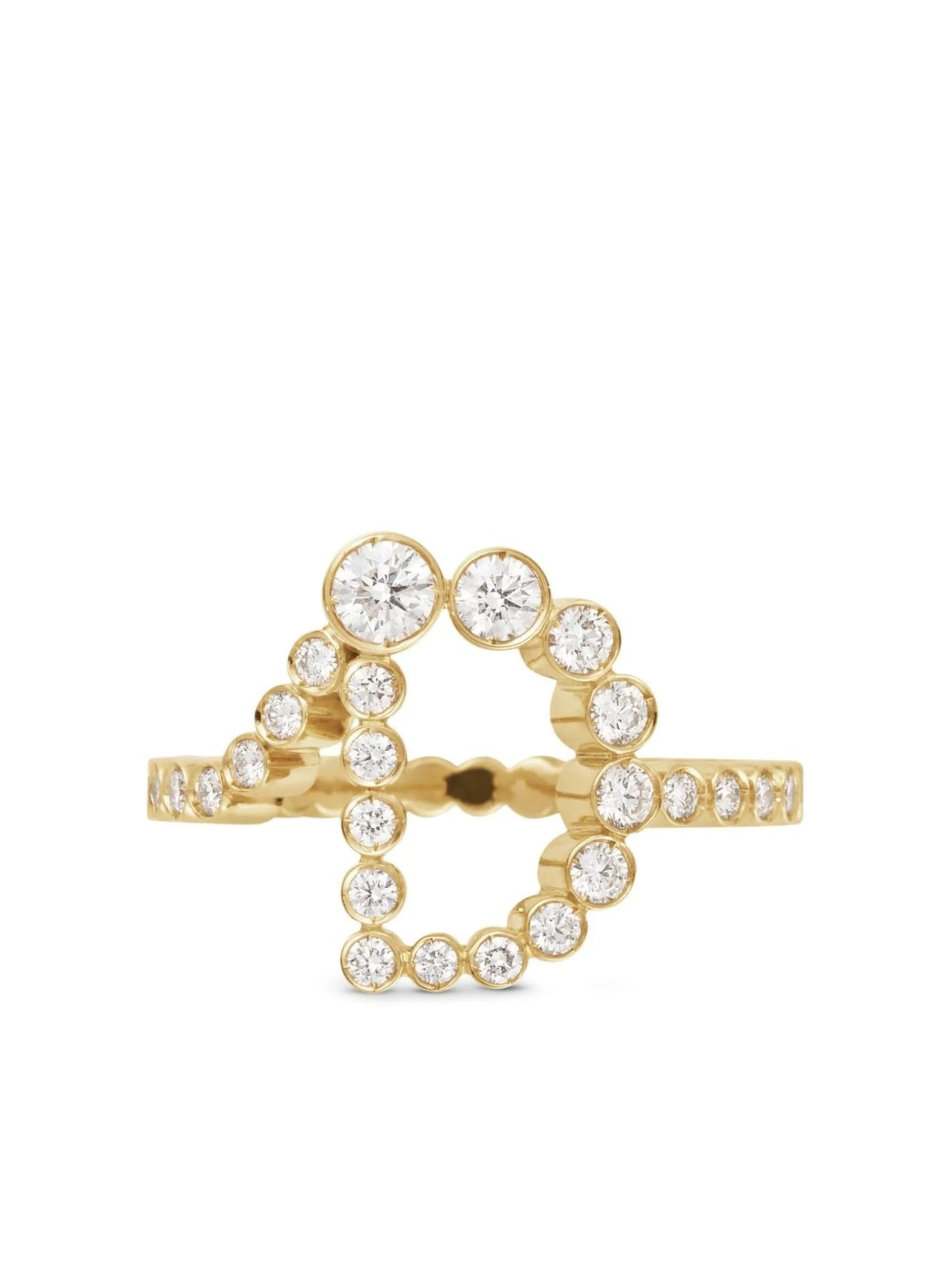 18kt yellow gold Ensemble Coeur D ring