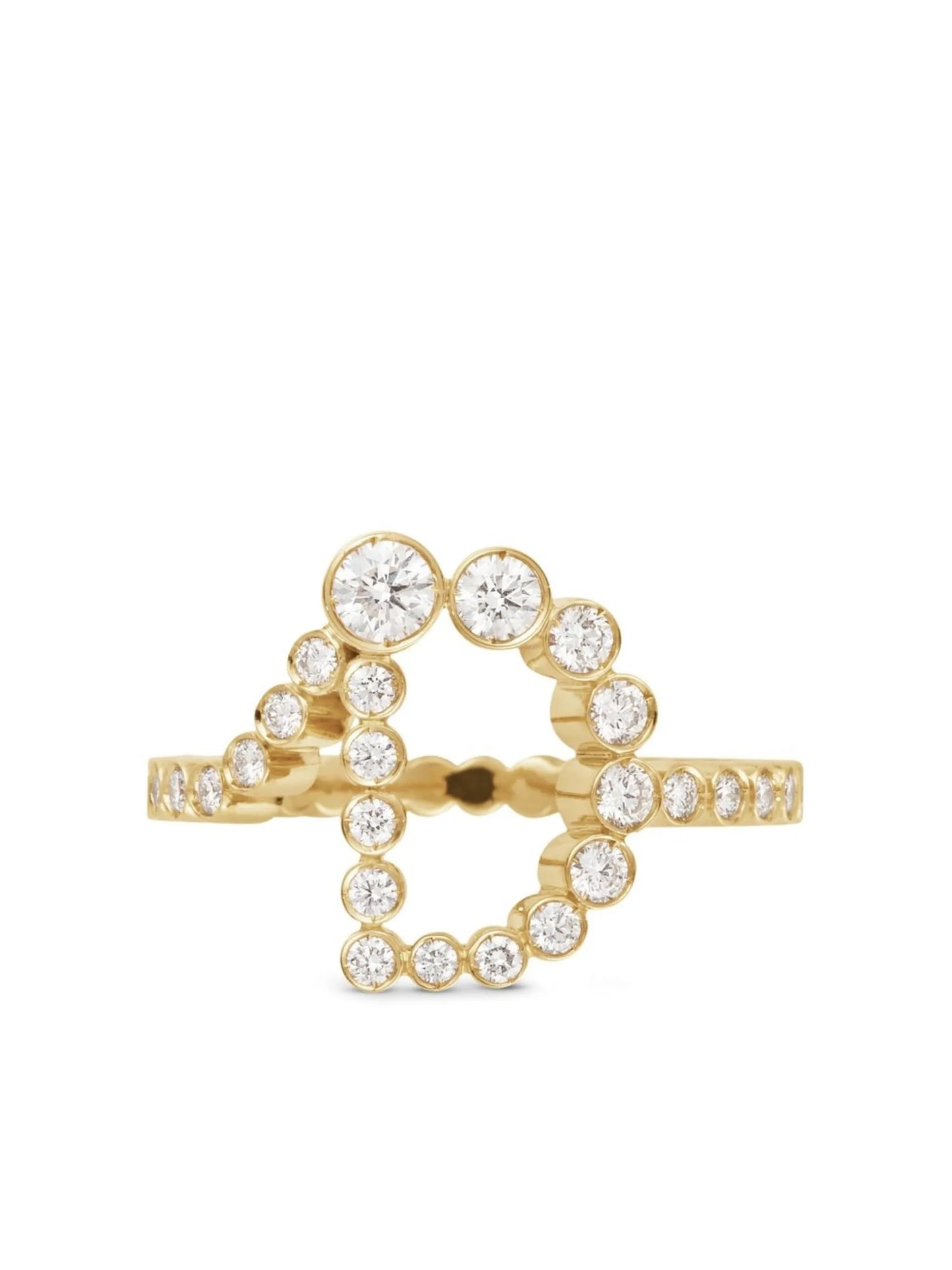 18kt yellow gold Ensemble Coeur D ring