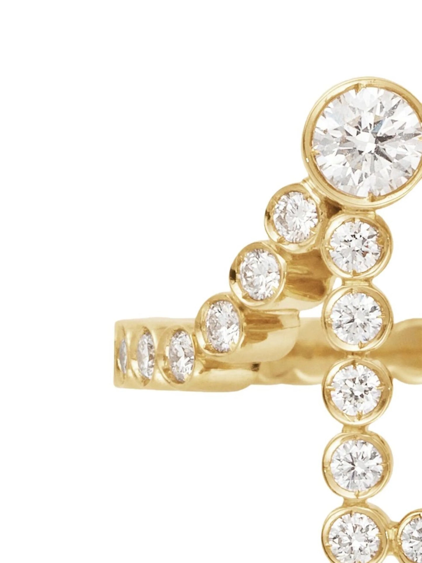 18kt yellow gold Ensemble Coeur D ring
